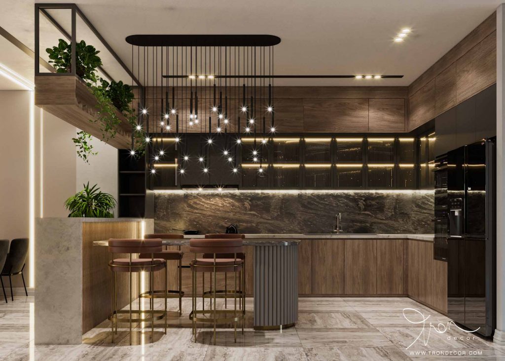 MẪU ĐẢO BẾP KẾT HỢP BÀN ĂN