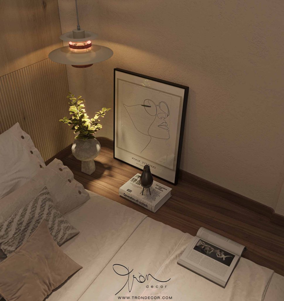 Thiết kế phòng ngủ phong cách Wabi Sabi