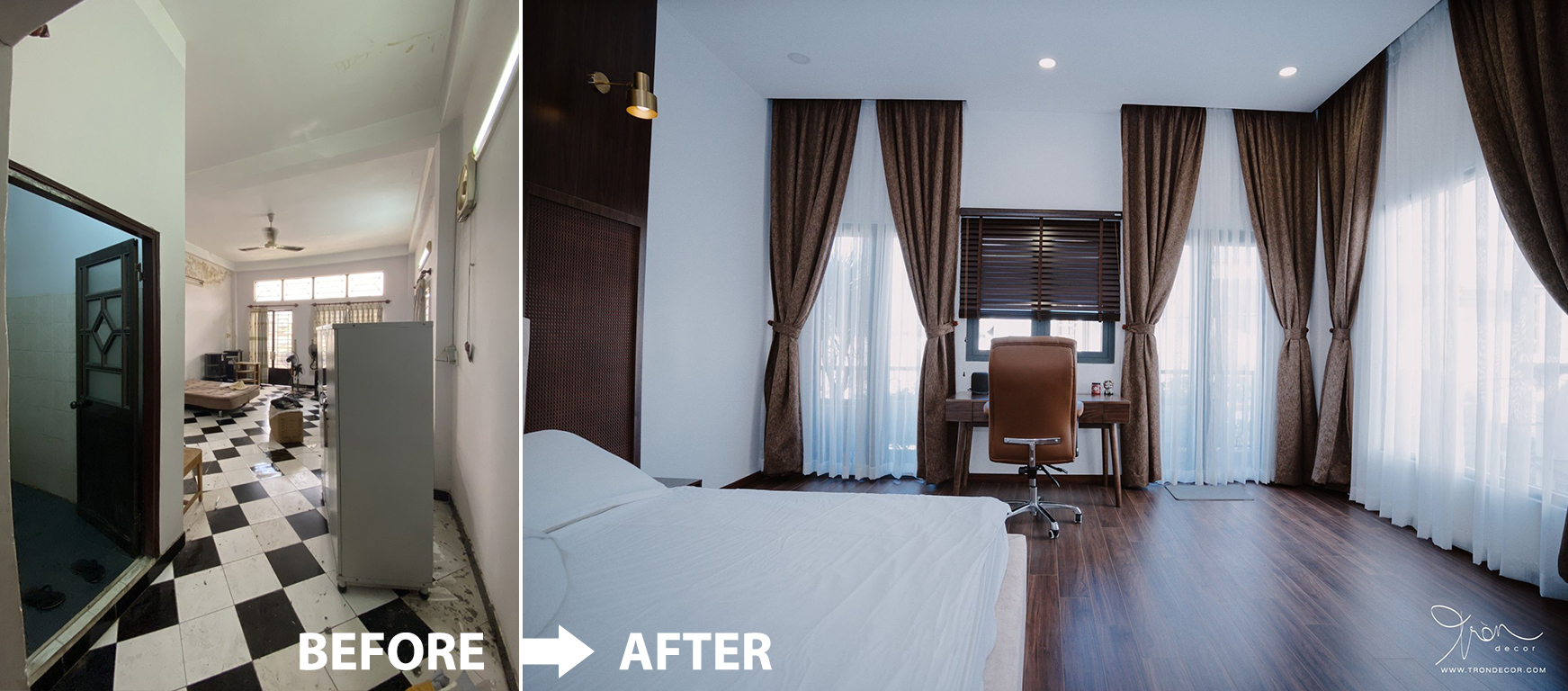 [BEFORE-AFTER] THIẾT KẾ THI CÔNG CẢI TẠO NHÀ PHỐ GÒ VẤP - Tròn Decor