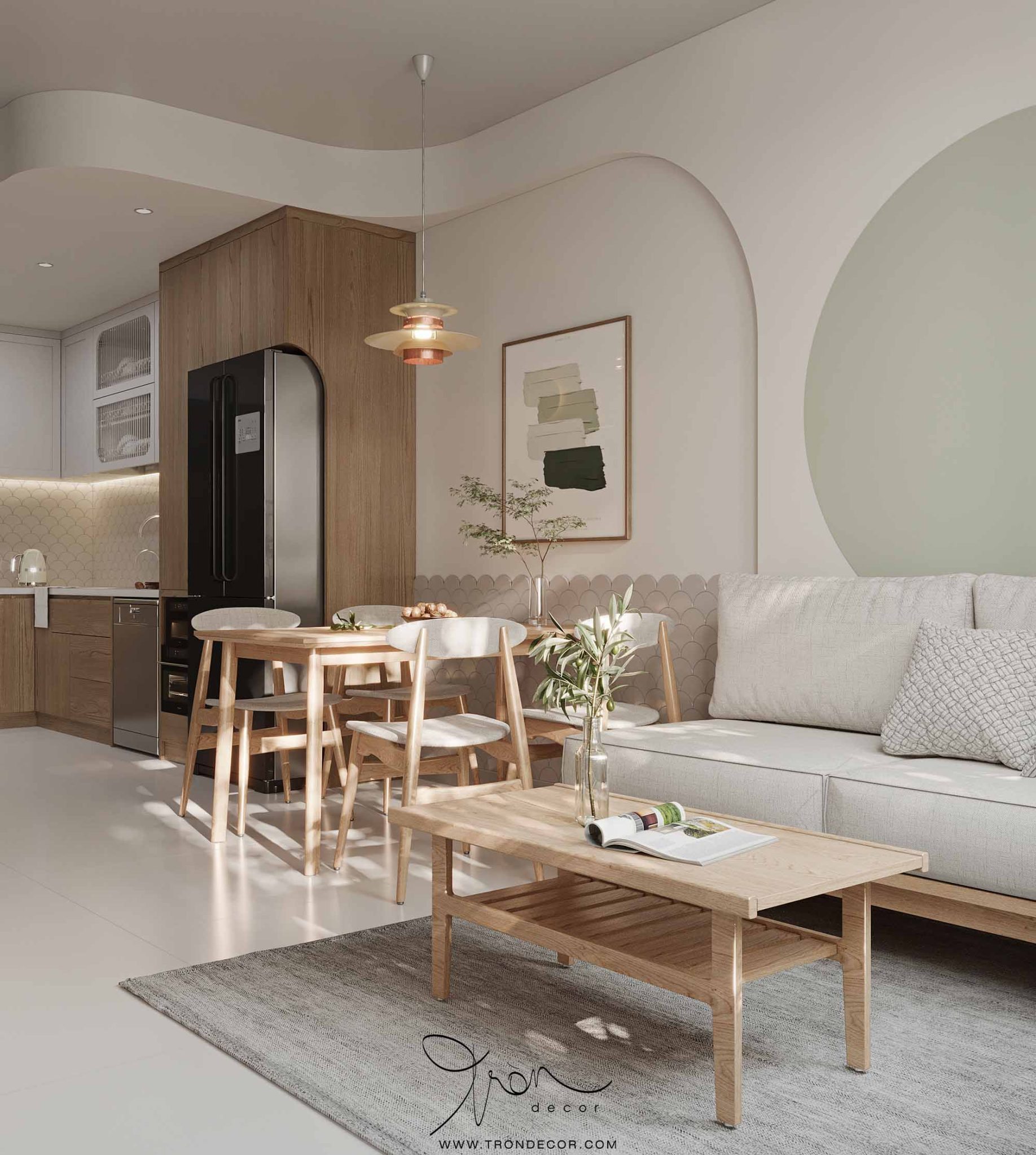 05 GỢI Ý MẪU THIẾT KẾ PHÒNG KHÁCH PHONG CÁCH JAPANDI CHO GIA CHỦ YÊU ...