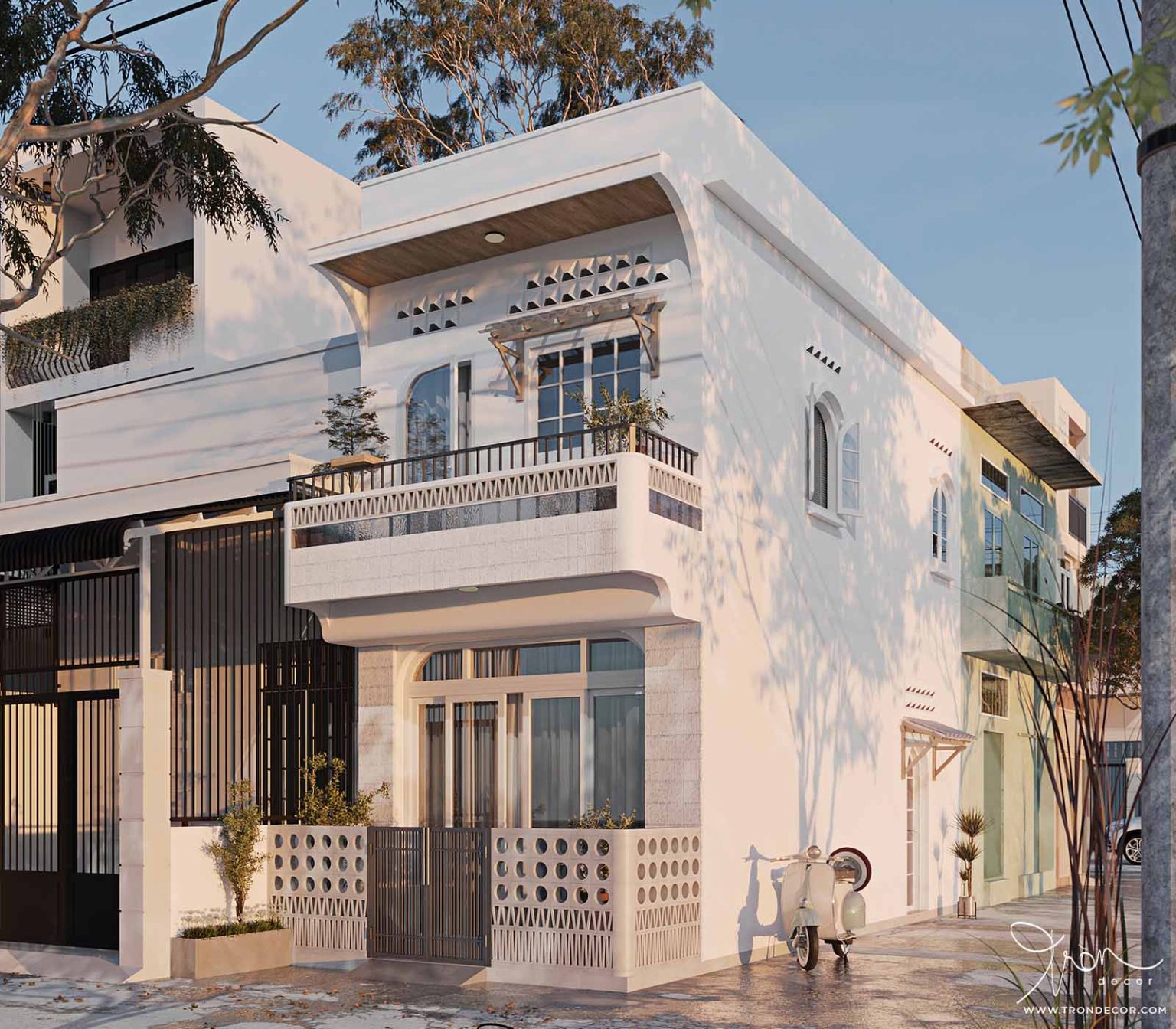 THIẾT KẾ NHÀ PHỐ 200M2 - GÒ VẤP - Tròn Decor