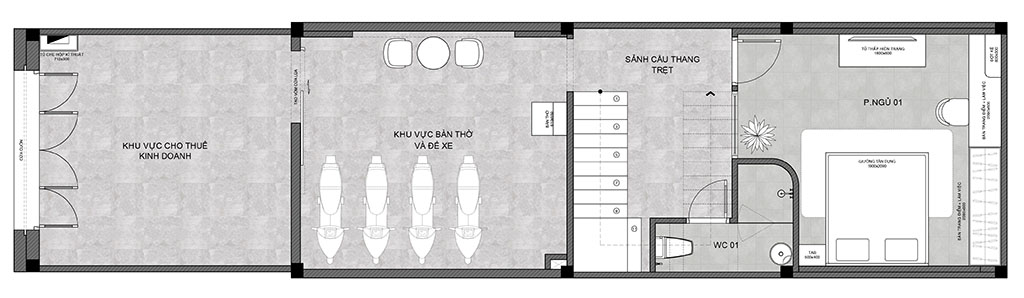 THIẾT KẾ NHÀ PHỐ 4 TẦNG