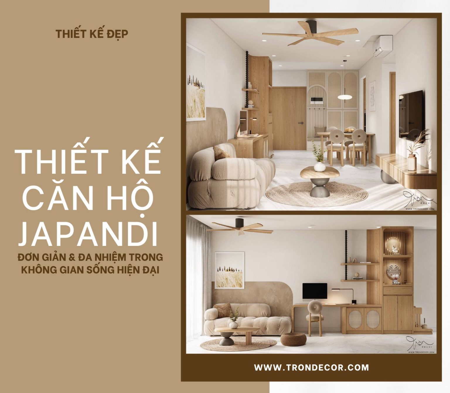 THIẾT KẾ CĂN HỘ JAPANDI – ĐƠN GIẢN VÀ ĐA NHIỆM TRONG KHÔNG GIAN SỐNG ...