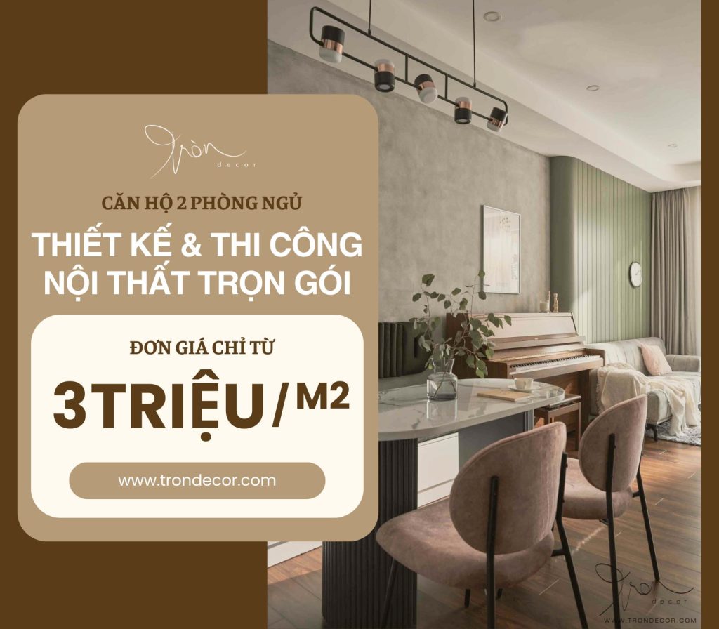 THI CÔNG NỘI THẤT CHUNG CƯ TRỌN GÓI