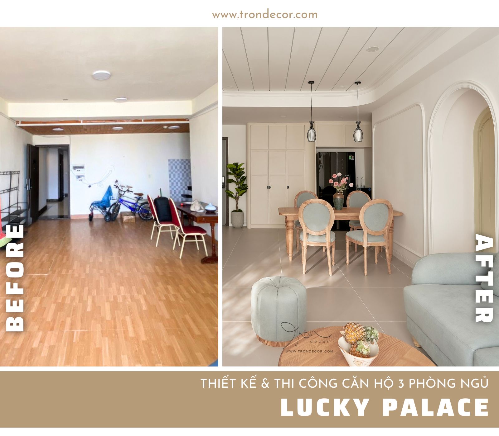 THIẾT KẾ THI CÔNG CĂN HỘ LUCKY PALACE