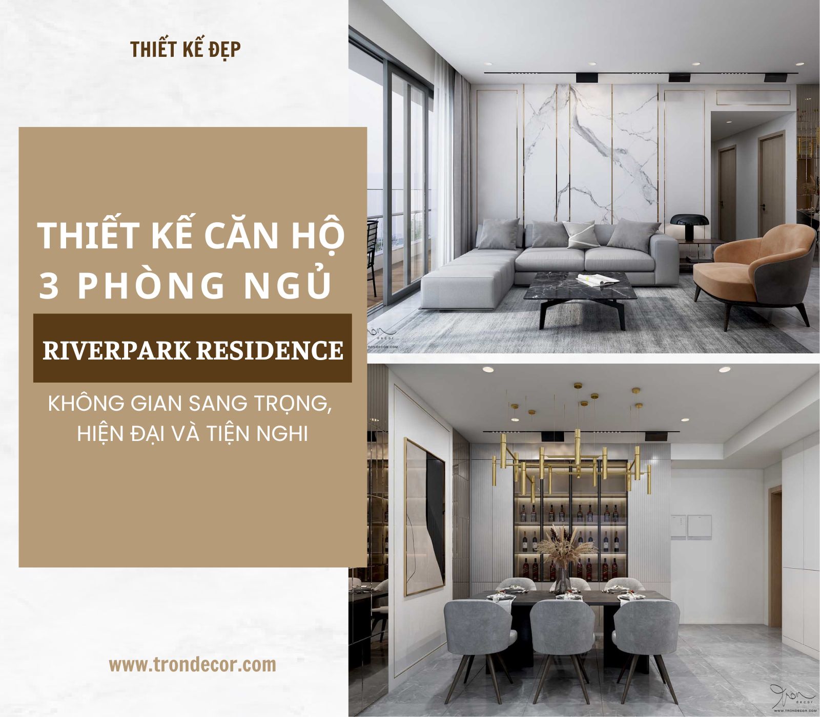 THIẾT KẾ CĂN HỘ 3 PHÒNG NGỦ RIVERPARK RESIDENCE