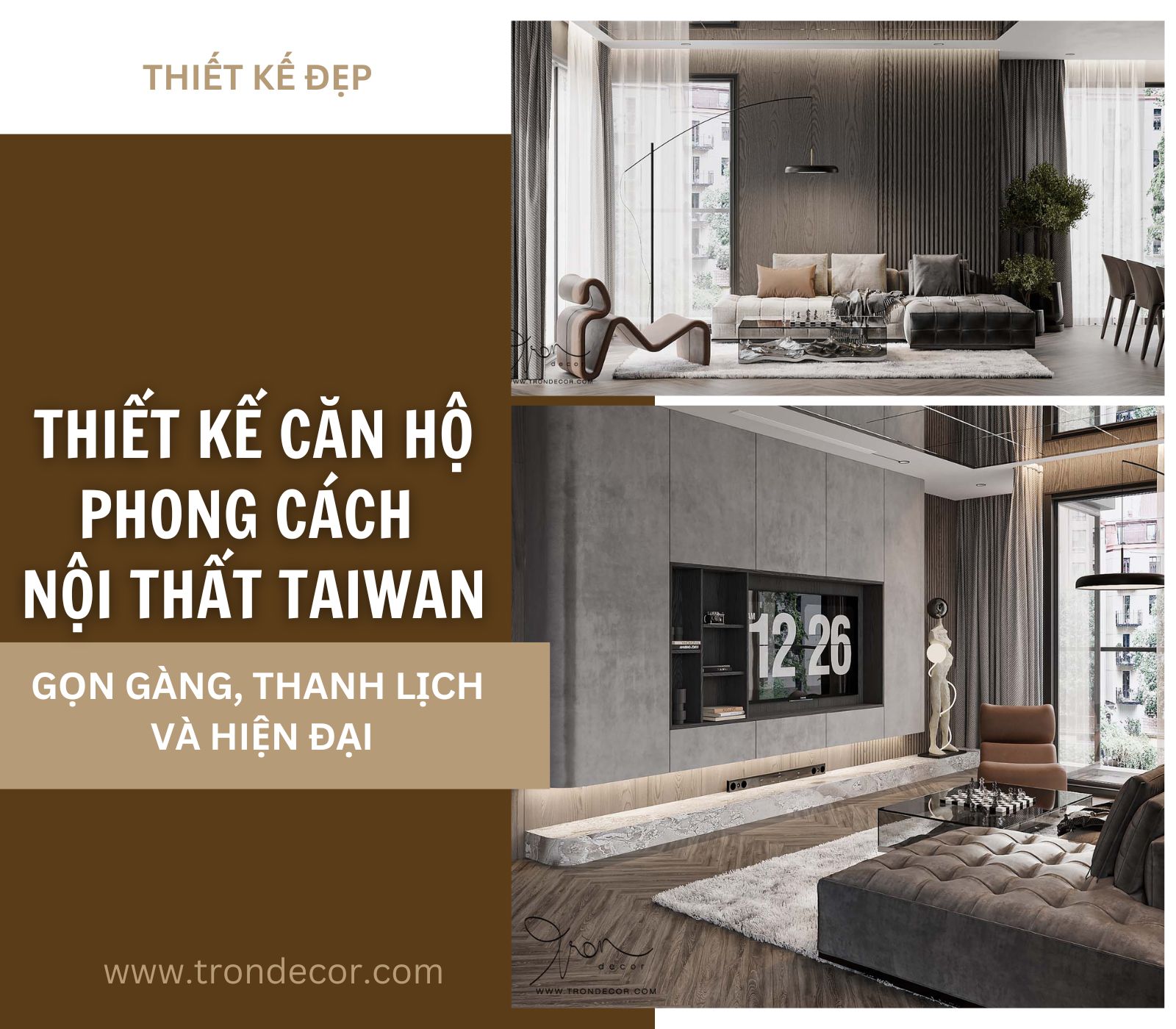 THIẾT KẾ CĂN HỘ PHONG CÁCH NỘI THẤT TAIWAN