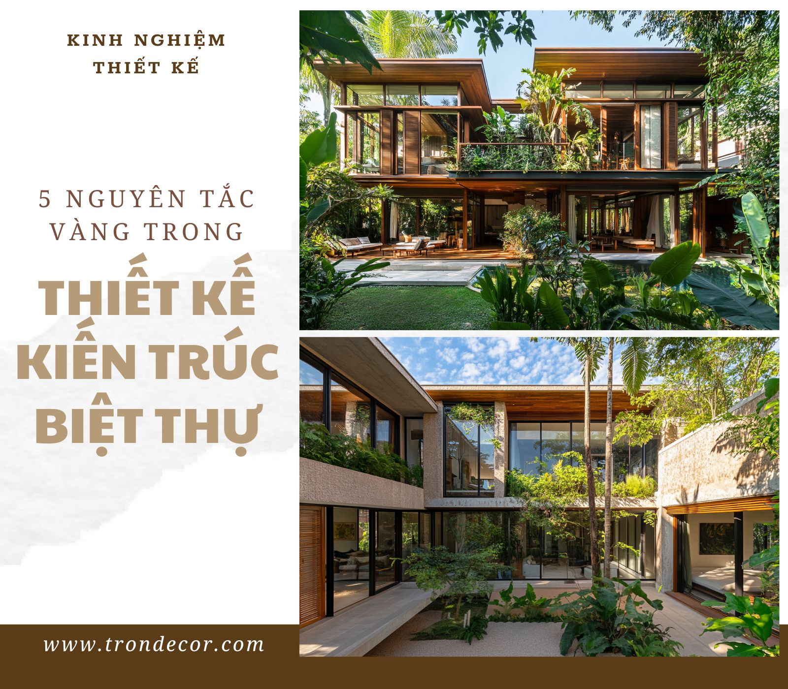 THIẾT KẾ KIẾN TRÚC BIỆT THỰ