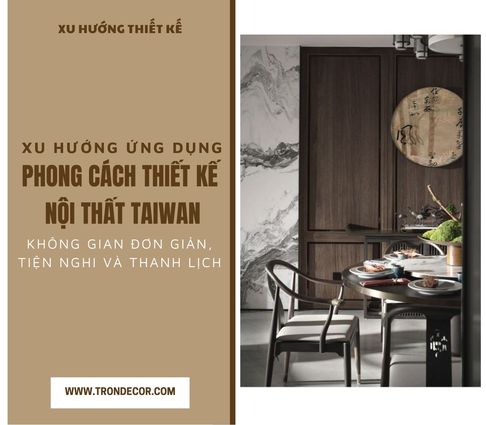 PHONG CÁCH THIẾT KẾ NỘI THẤT TAIWAN