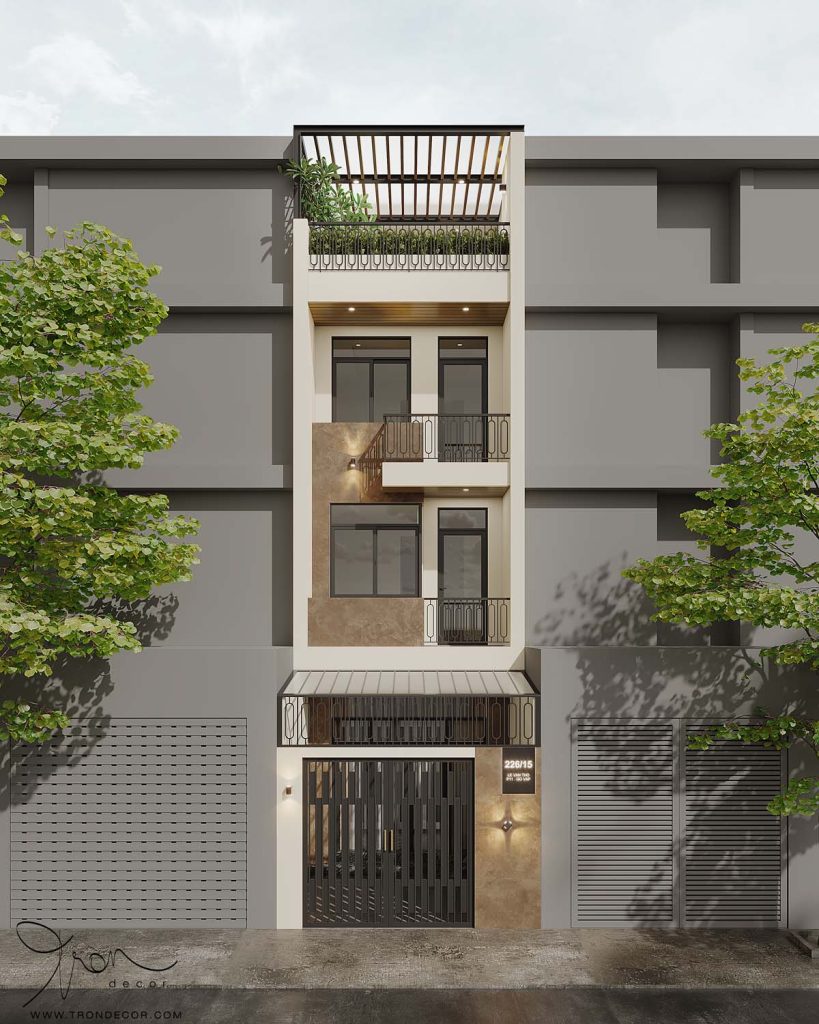 THIẾT KẾ NHÀ PHỐ 295M2 - LÊ VĂN THỌ