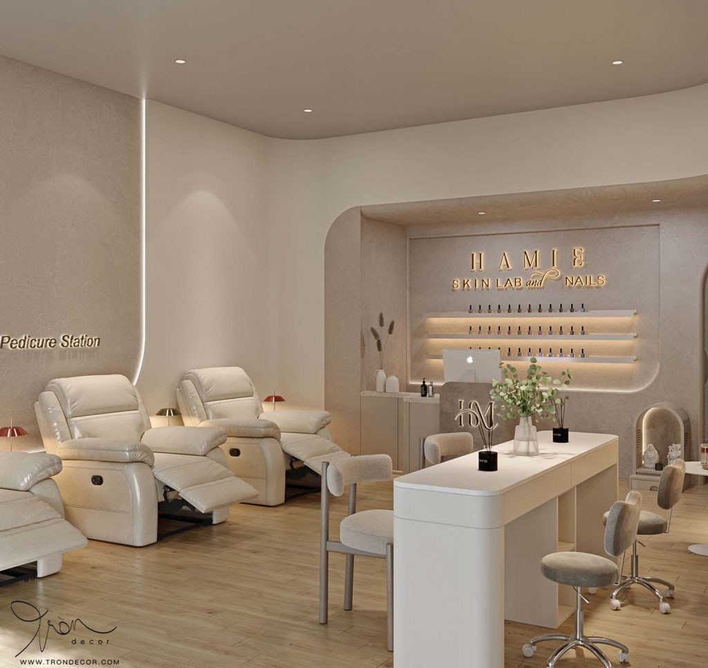 THIẾT KẾ TIỆM LÀM ĐẸP NAIL HAMIE