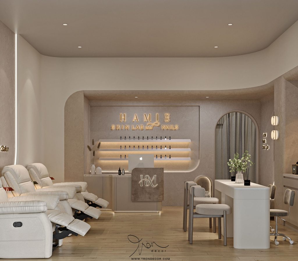 THIẾT KẾ TIỆM LÀM ĐẸP NAIL HAMIE
