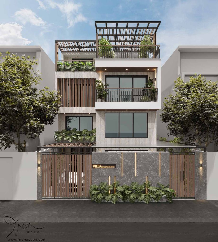 THIẾT KẾ BIỆT THỰ PHỐ HIỆN ĐẠI