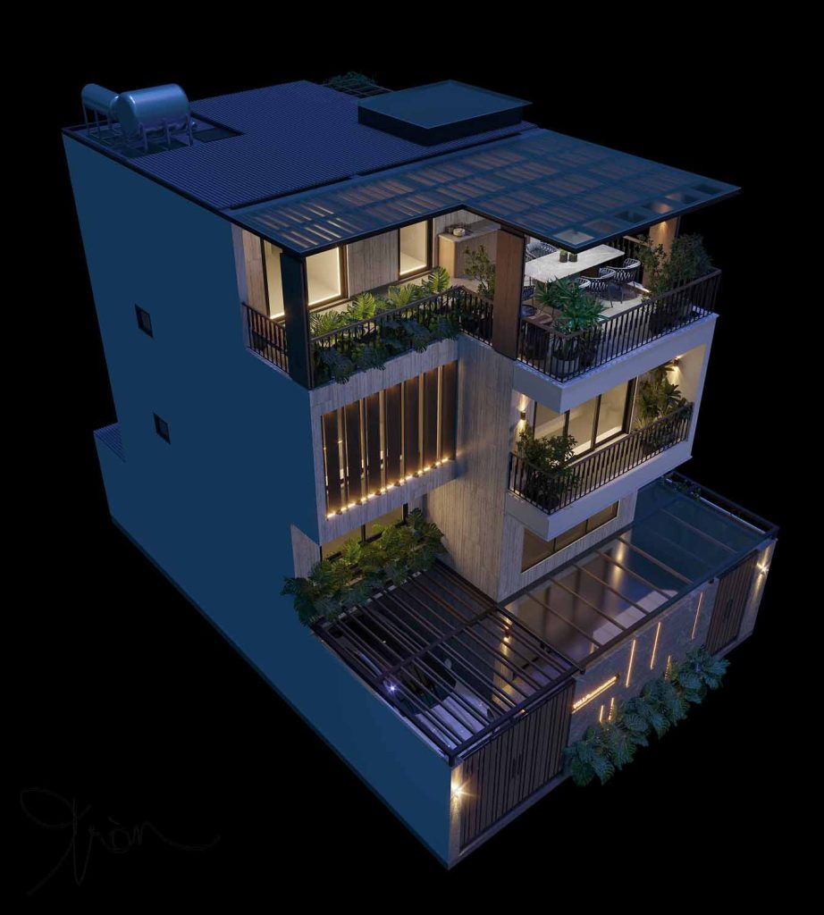 THIẾT KẾ BIỆT THỰ PHỐ HIỆN ĐẠI
