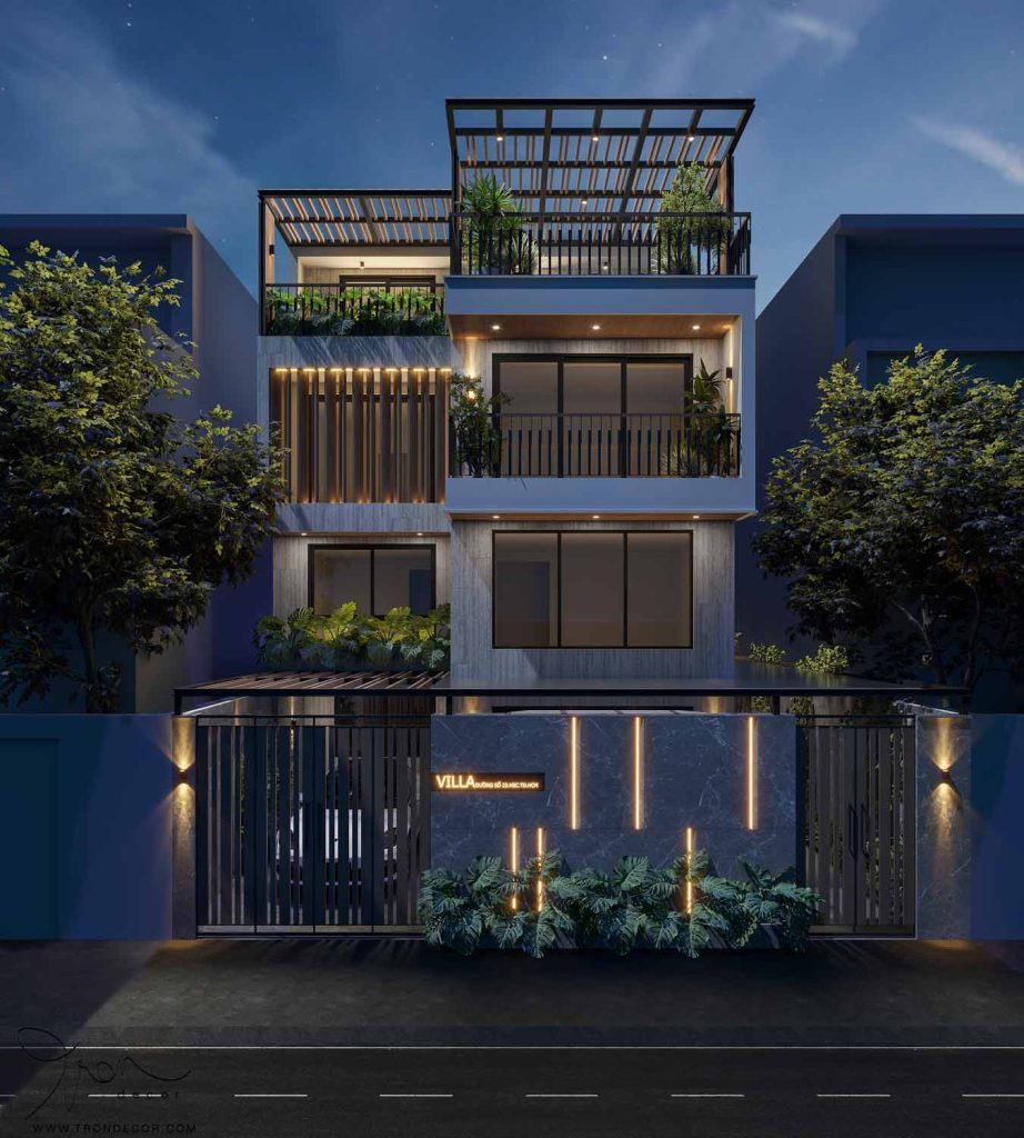 THIẾT KẾ BIỆT THỰ PHỐ HIỆN ĐẠI