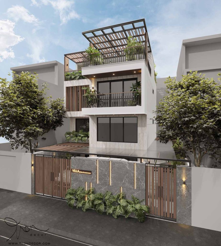 THIẾT KẾ BIỆT THỰ PHỐ HIỆN ĐẠI