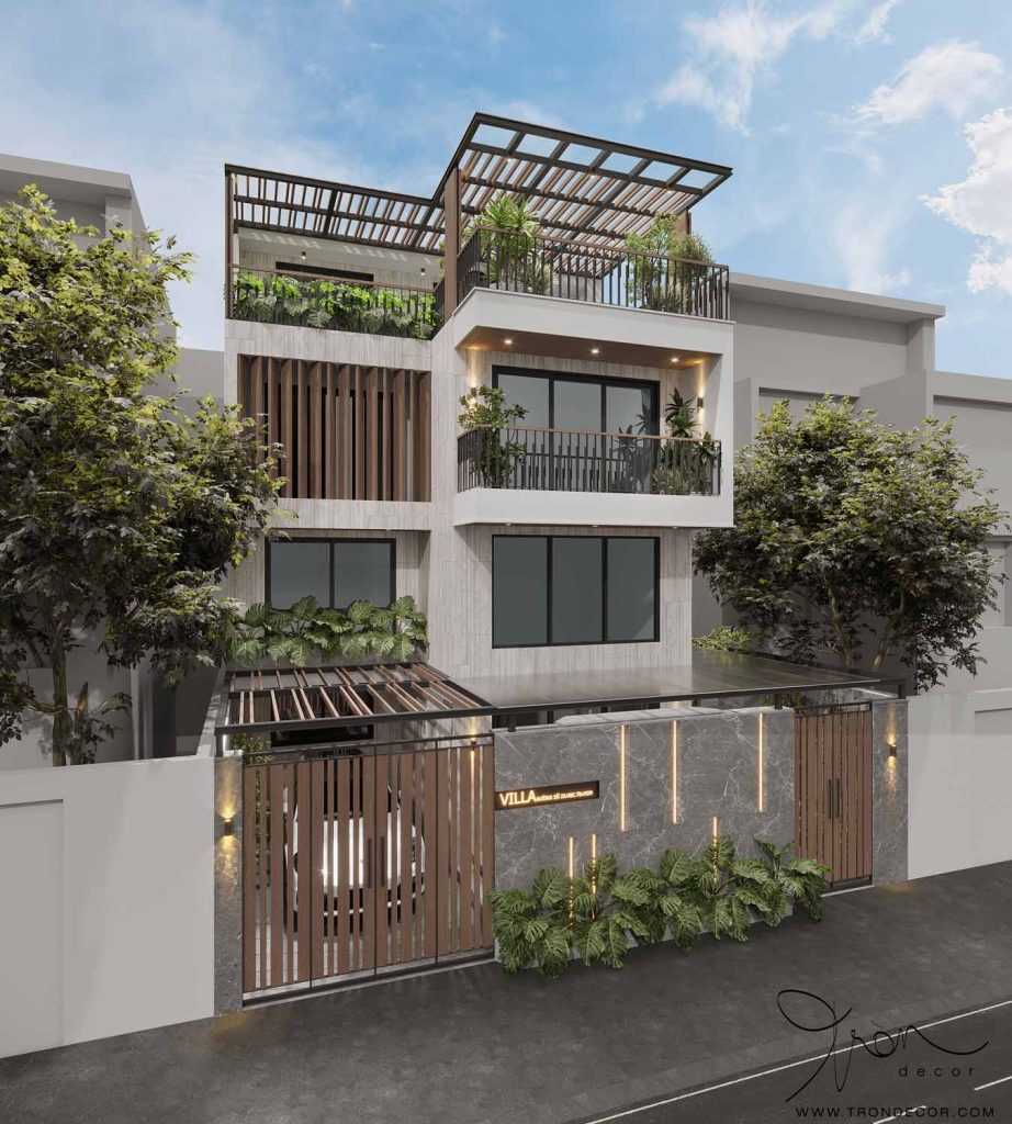 THIẾT KẾ BIỆT THỰ PHỐ HIỆN ĐẠI