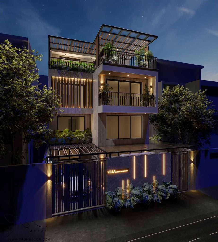 THIẾT KẾ BIỆT THỰ PHỐ HIỆN ĐẠI