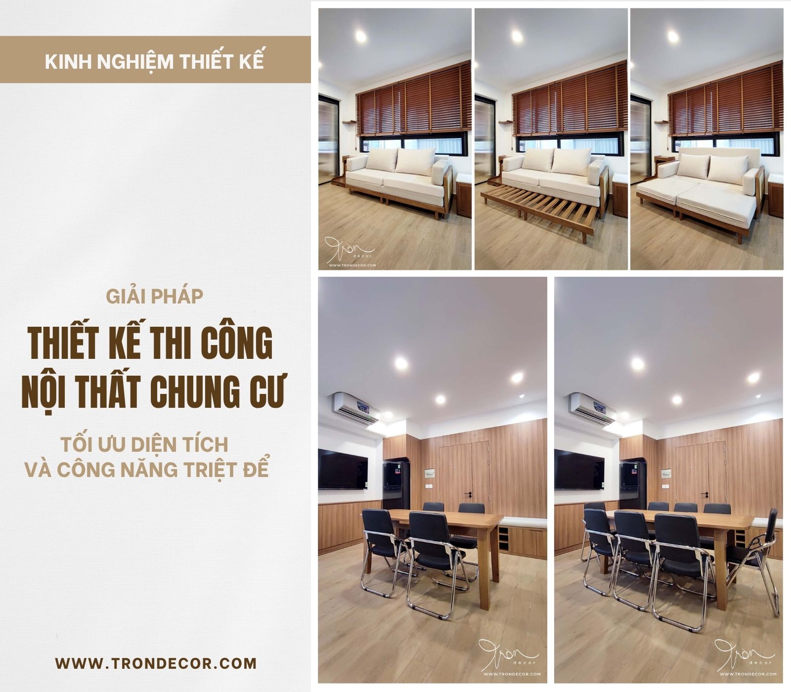 THIẾT KẾ THI CÔNG NỘI THẤT CHUNG CƯ
