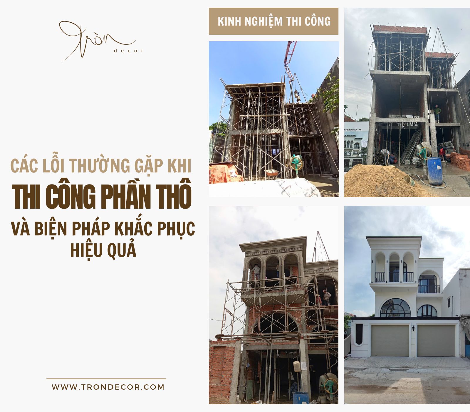 THI CÔNG PHẦN THÔ
