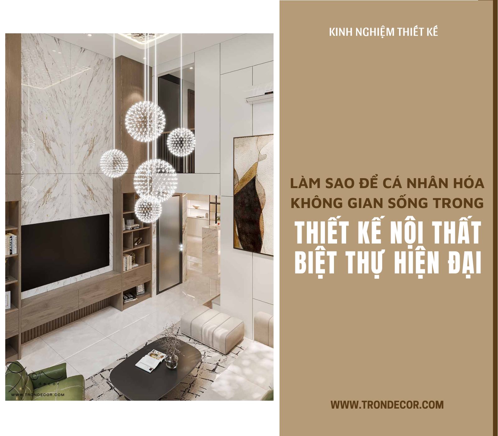 THIẾT KẾ NỘI THẤT BIỆT THỰ HIỆN ĐẠI