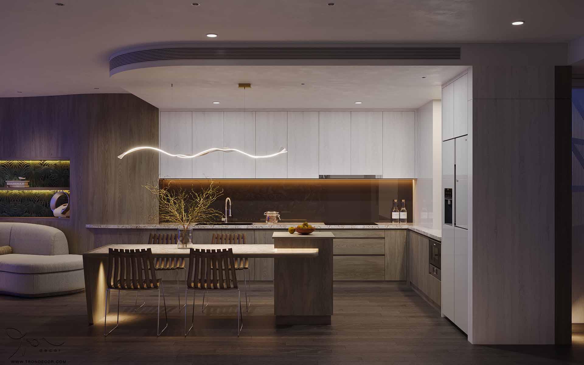 THIẾT KẾ NỘI THẤT CĂN HỘ 120M2 - IMPERIA AN PHÚ