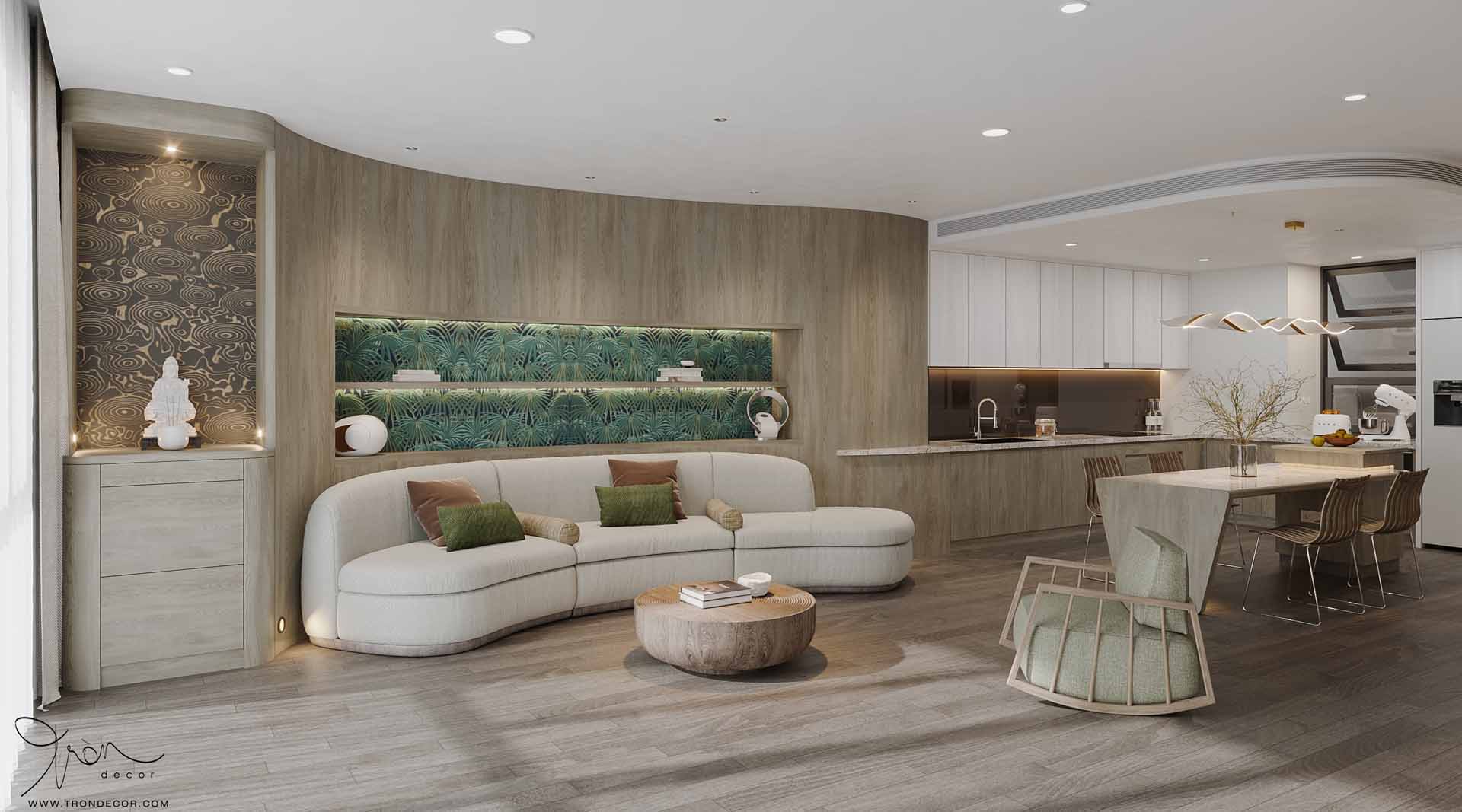 THIẾT KẾ NỘI THẤT CĂN HỘ 120M2 - IMPERIA AN PHÚ