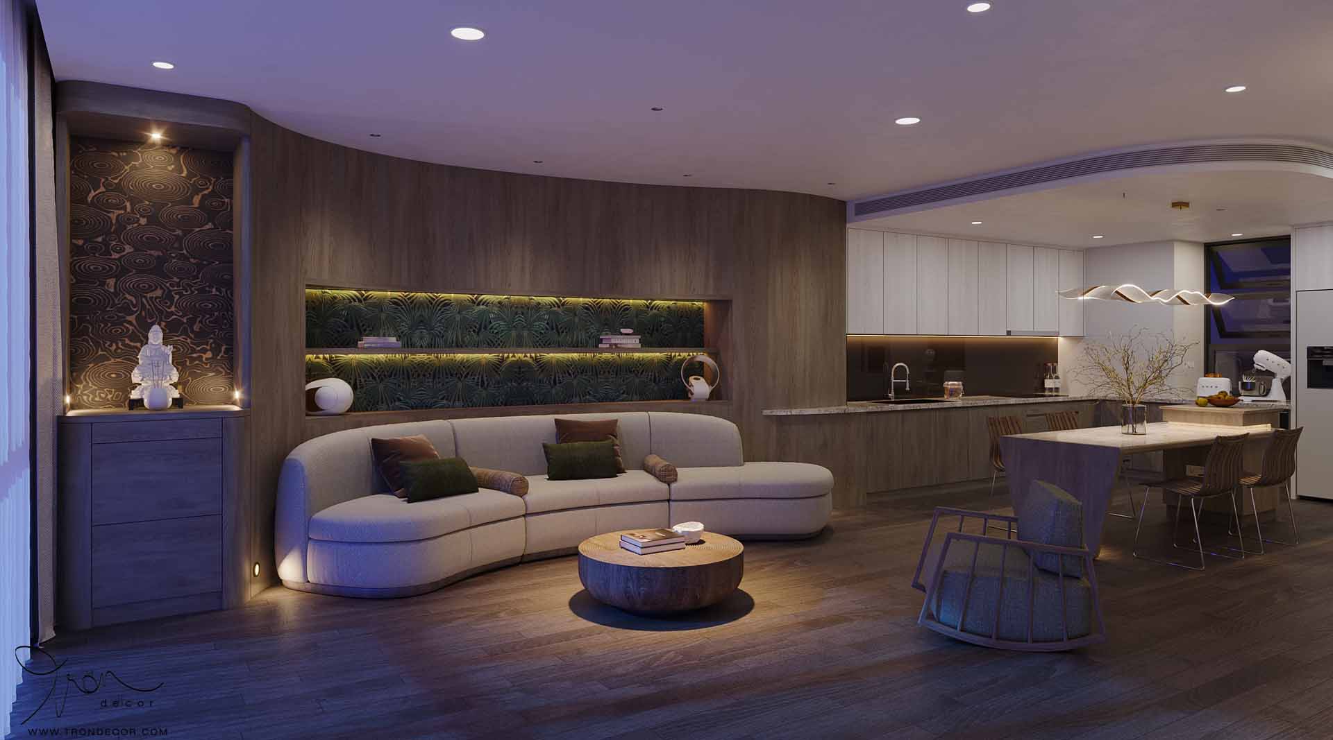 THIẾT KẾ NỘI THẤT CĂN HỘ 120M2 - IMPERIA AN PHÚ