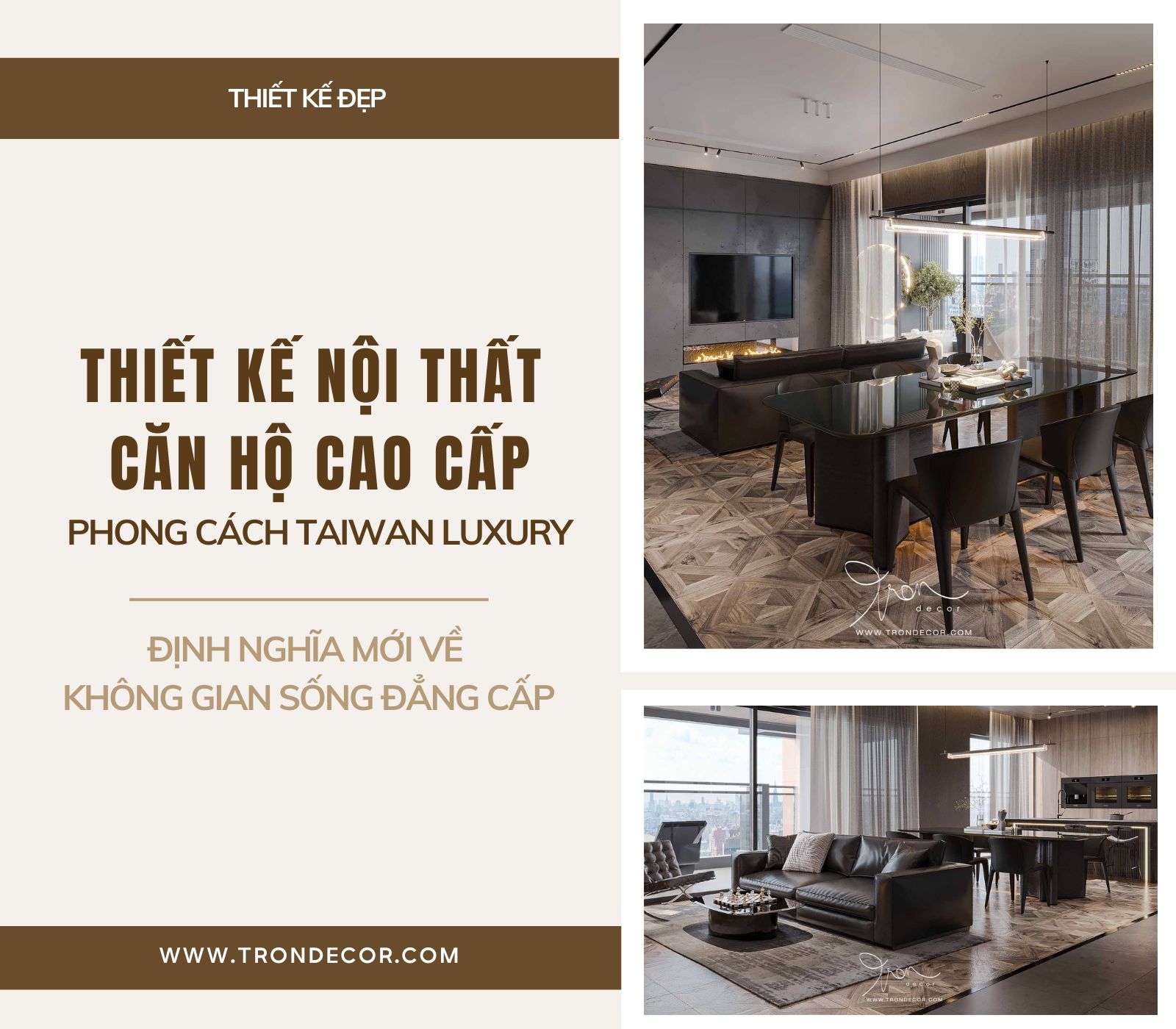 THIẾT KẾ NỘI THẤT CĂN HỘ CAO CẤP