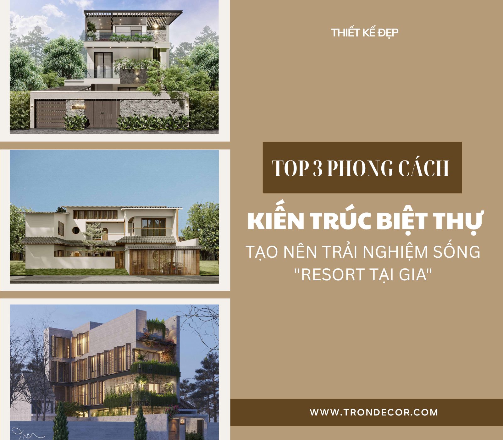 KIẾN TRÚC BIỆT THỰ