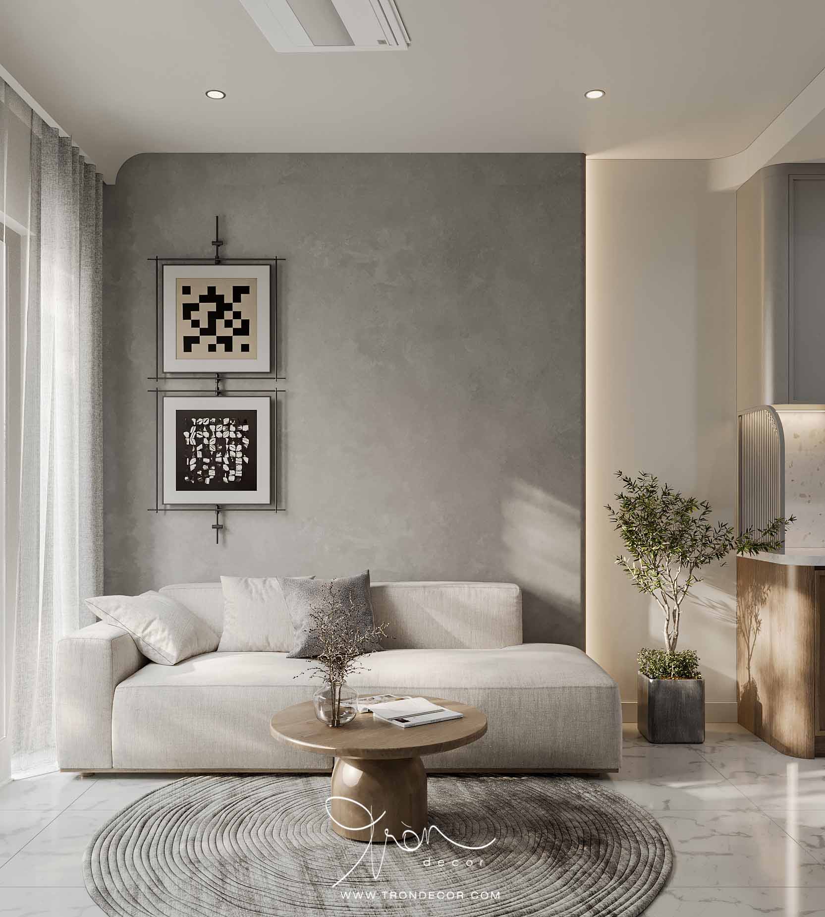 THIẾT KẾ NỘI THẤT CĂN HỘ 62M2 - CENTUM WEALTH COMPLEX