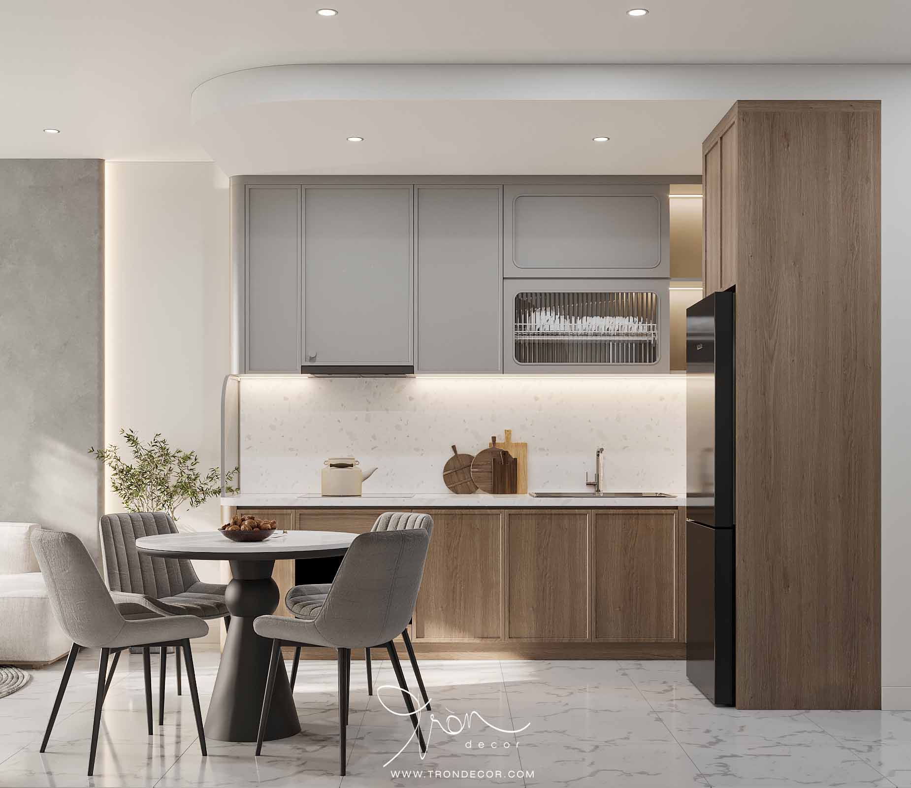 THIẾT KẾ NỘI THẤT CĂN HỘ 62M2 - CENTUM WEALTH COMPLEX