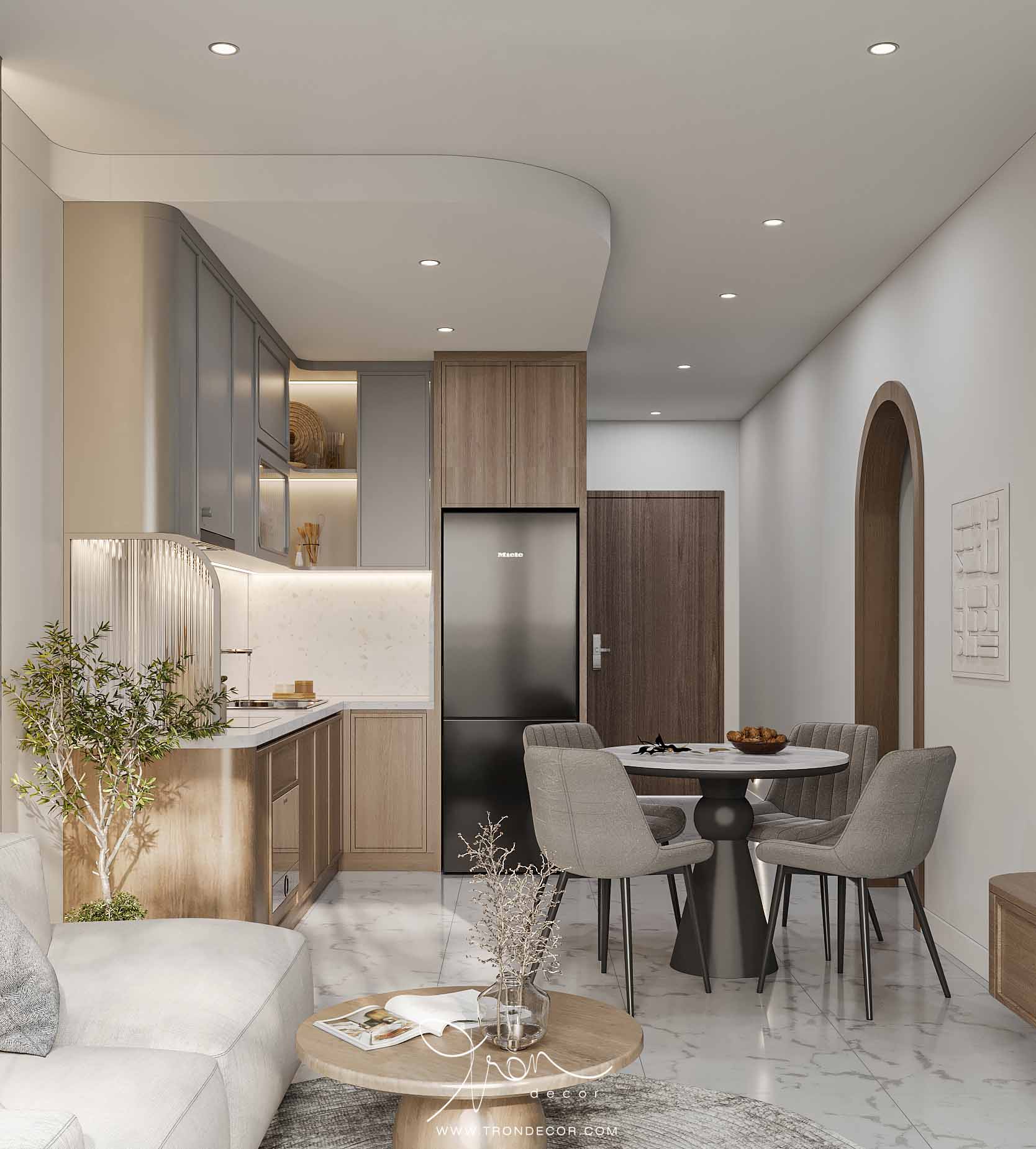 THIẾT KẾ NỘI THẤT CĂN HỘ 62M2 - CENTUM WEALTH COMPLEX