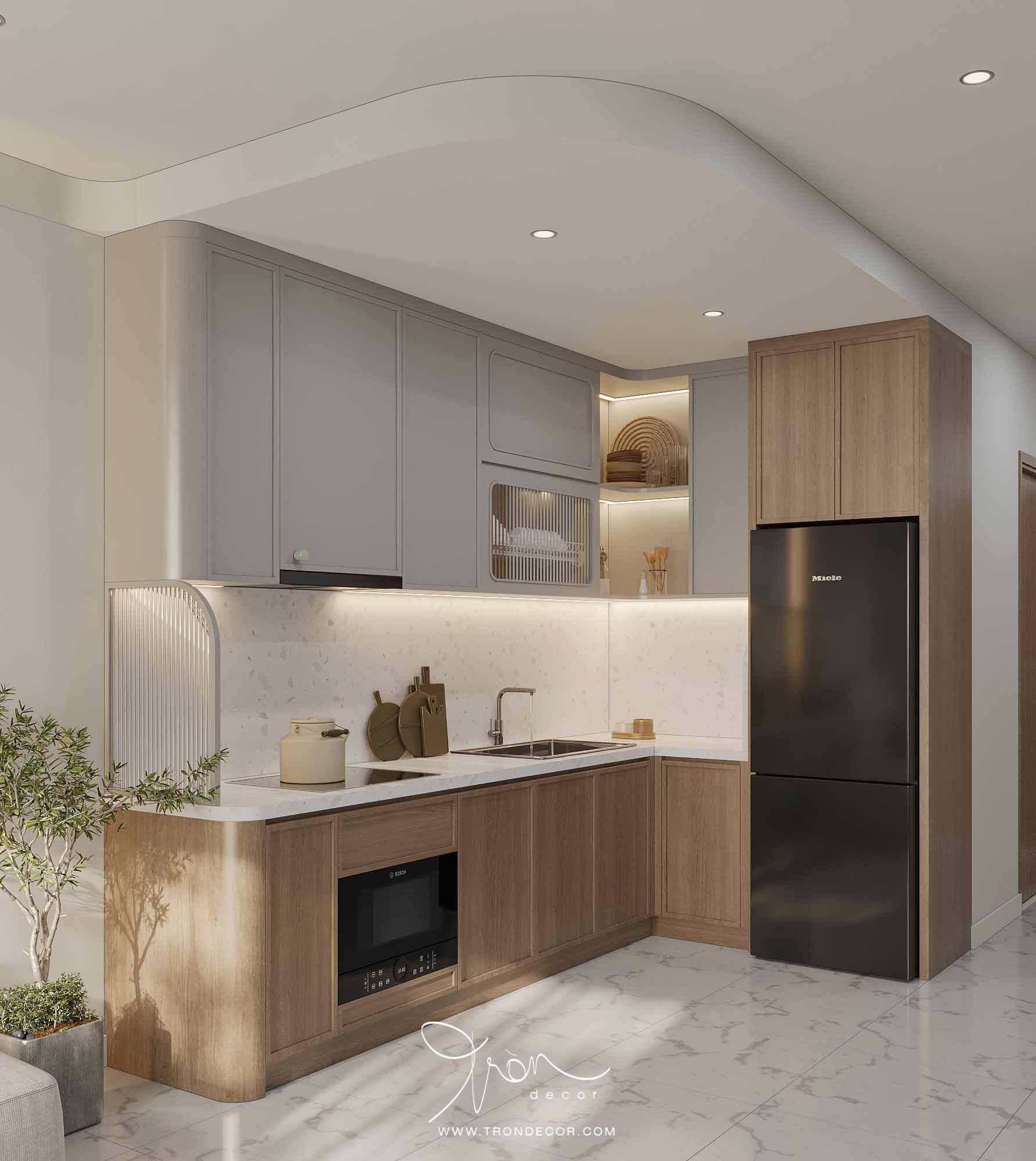 THIẾT KẾ NỘI THẤT CĂN HỘ 62M2 - CENTUM WEALTH COMPLEX