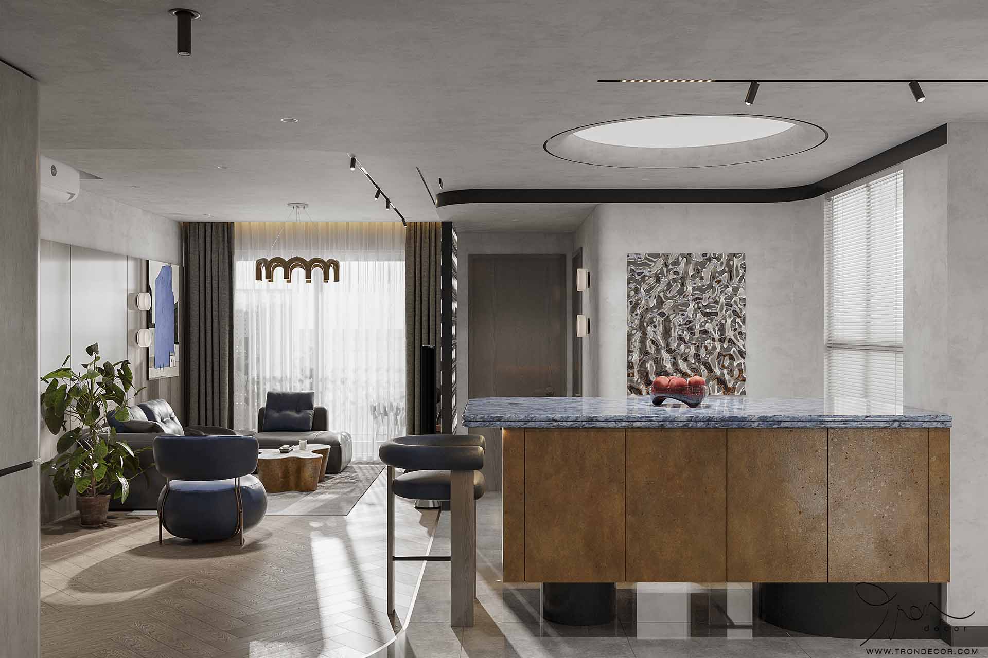 THIẾT KẾ NỘI THẤT CĂN HỘ 78M2 - LUCKY PALACE