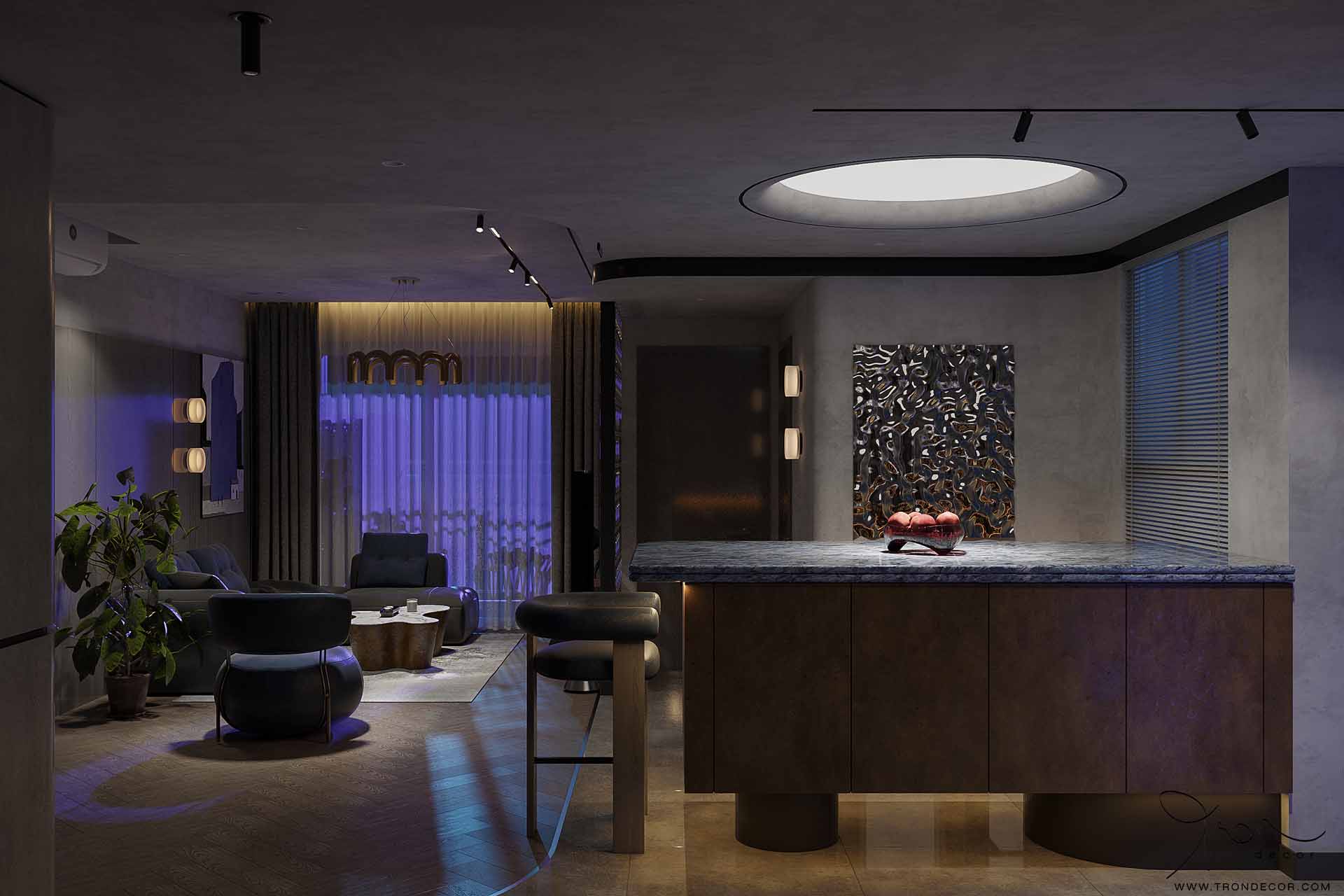 THIẾT KẾ NỘI THẤT CĂN HỘ 78M2 - LUCKY PALACE