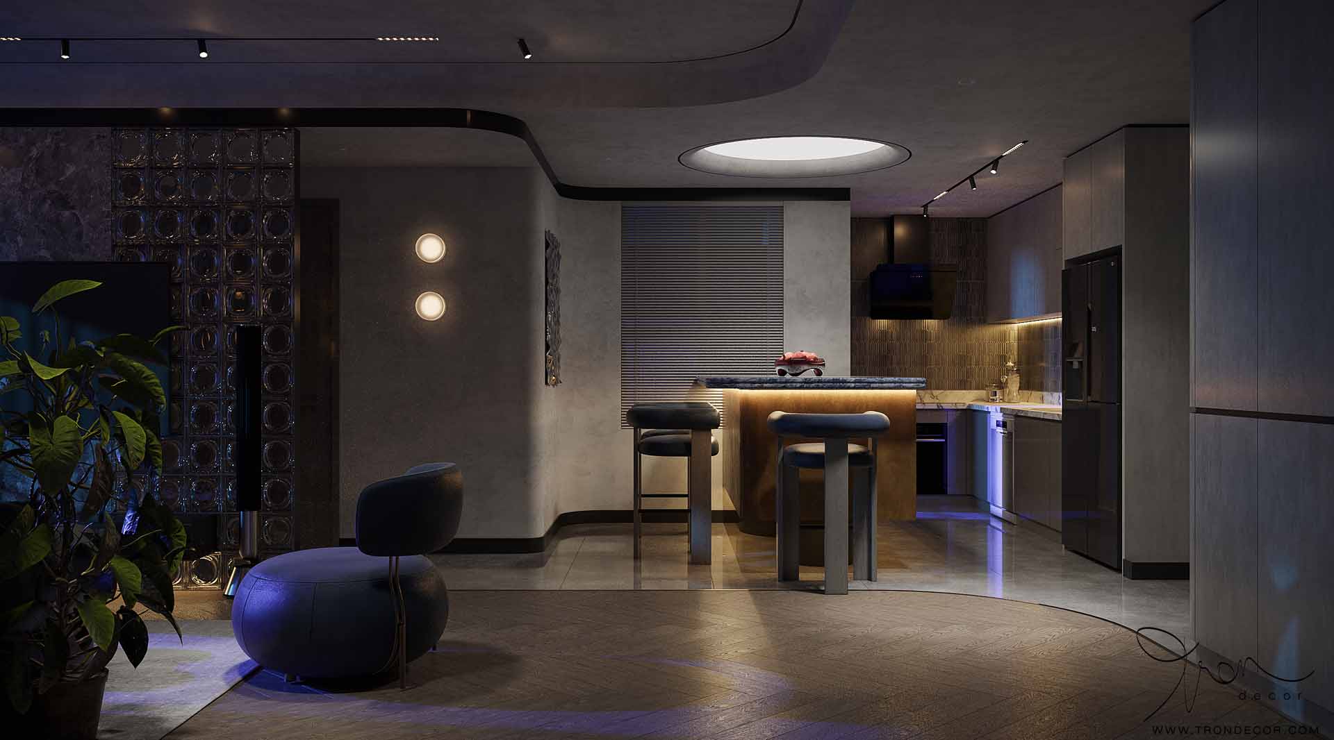THIẾT KẾ NỘI THẤT CĂN HỘ 78M2 - LUCKY PALACE