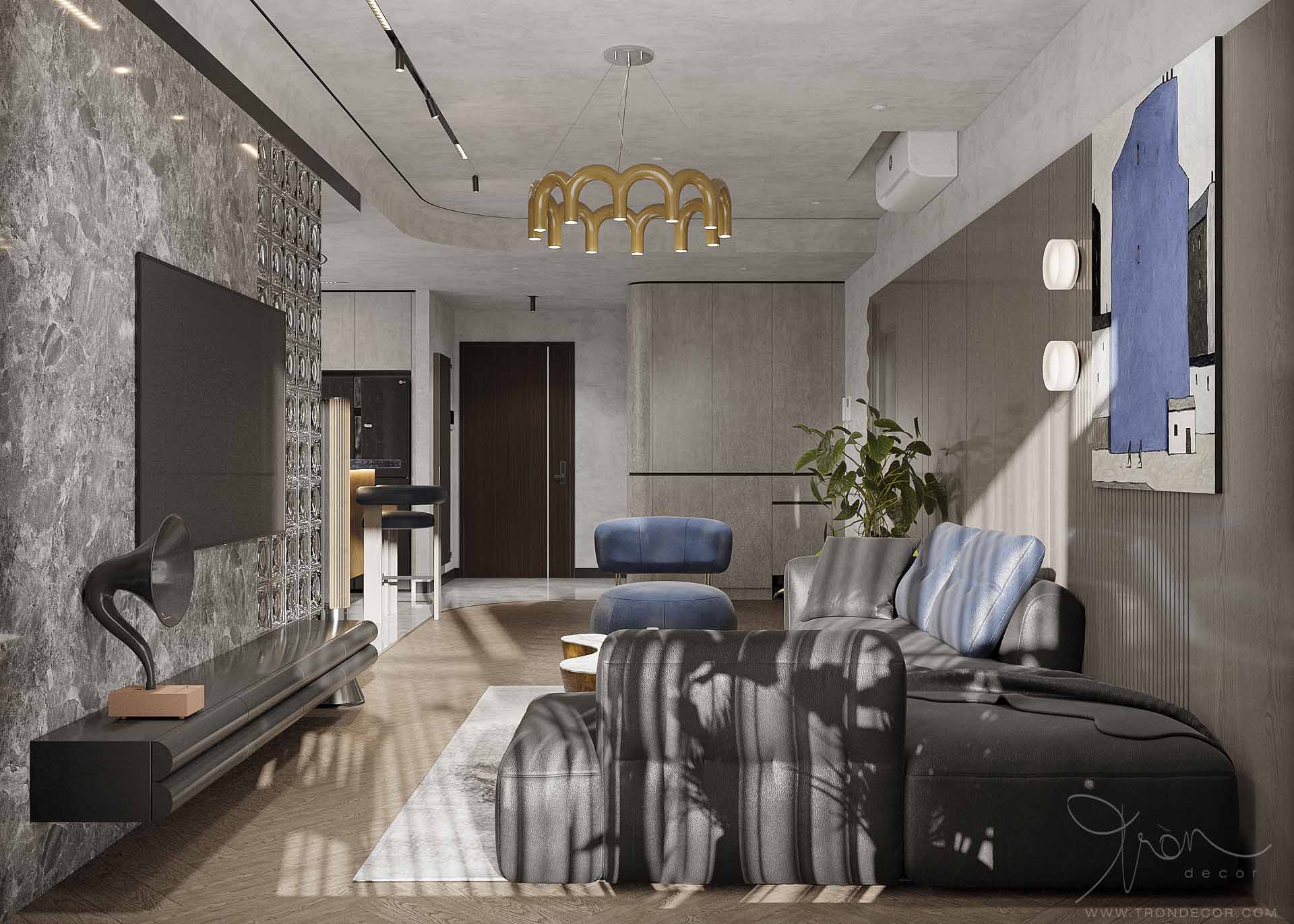 THIẾT KẾ NỘI THẤT CĂN HỘ 78M2 - LUCKY PALACE