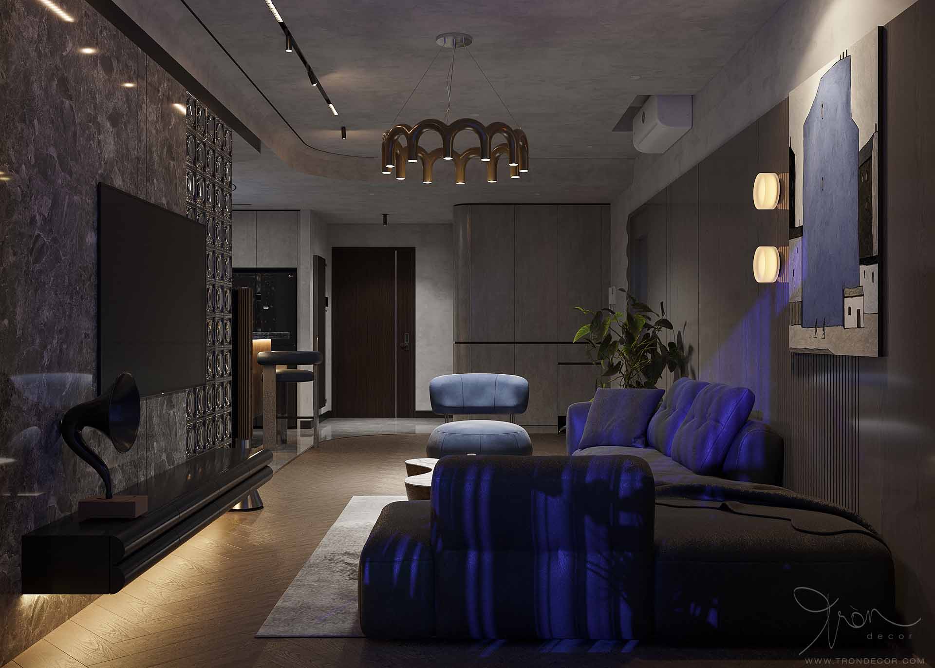THIẾT KẾ NỘI THẤT CĂN HỘ 78M2 - LUCKY PALACE