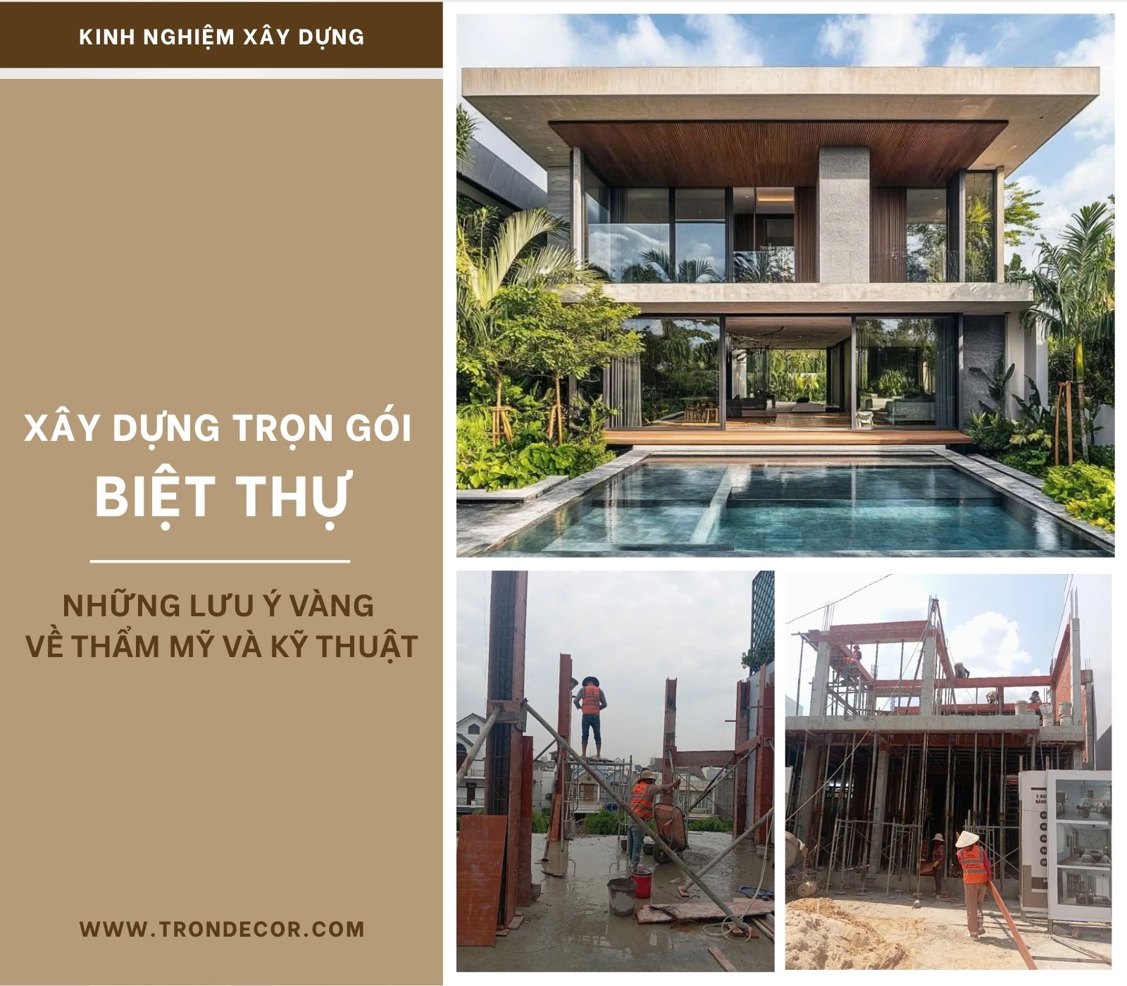 XÂY DỰNG TRỌN GÓI BIỆT THỰ