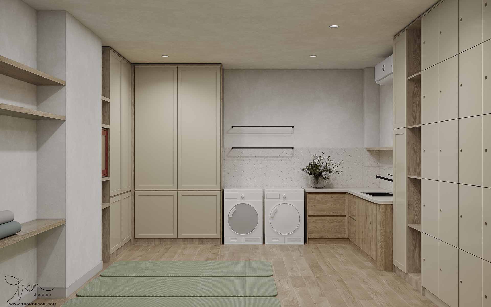 THIẾT KẾ NỘI THẤT SPA 180M2