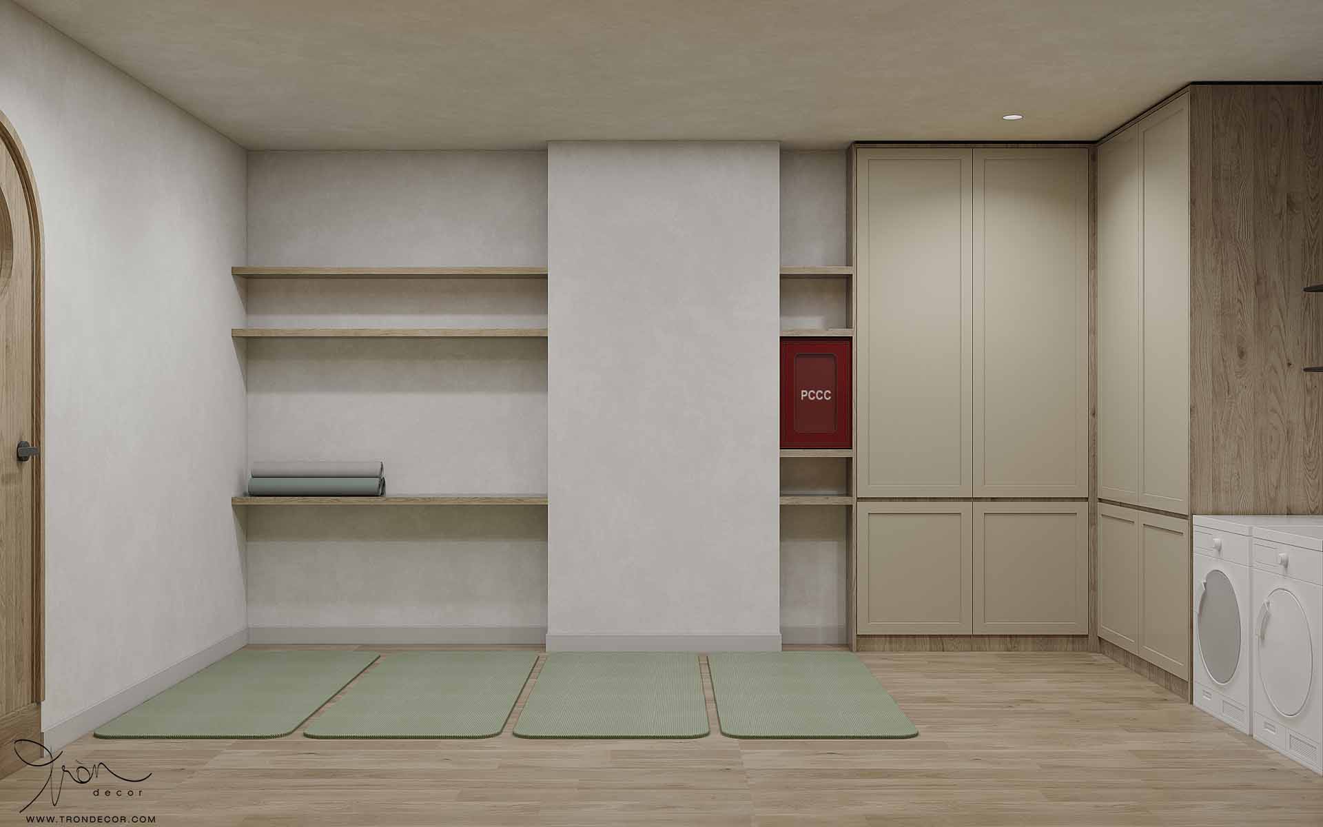 THIẾT KẾ NỘI THẤT SPA 180M2