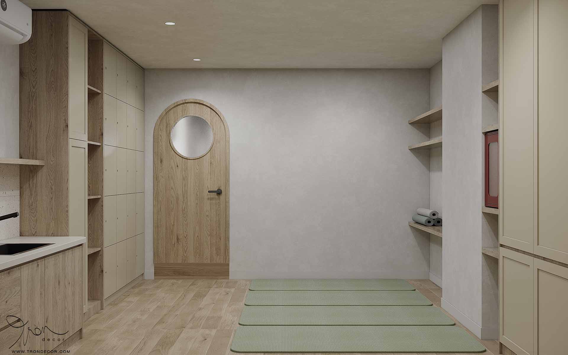 THIẾT KẾ NỘI THẤT SPA 180M2