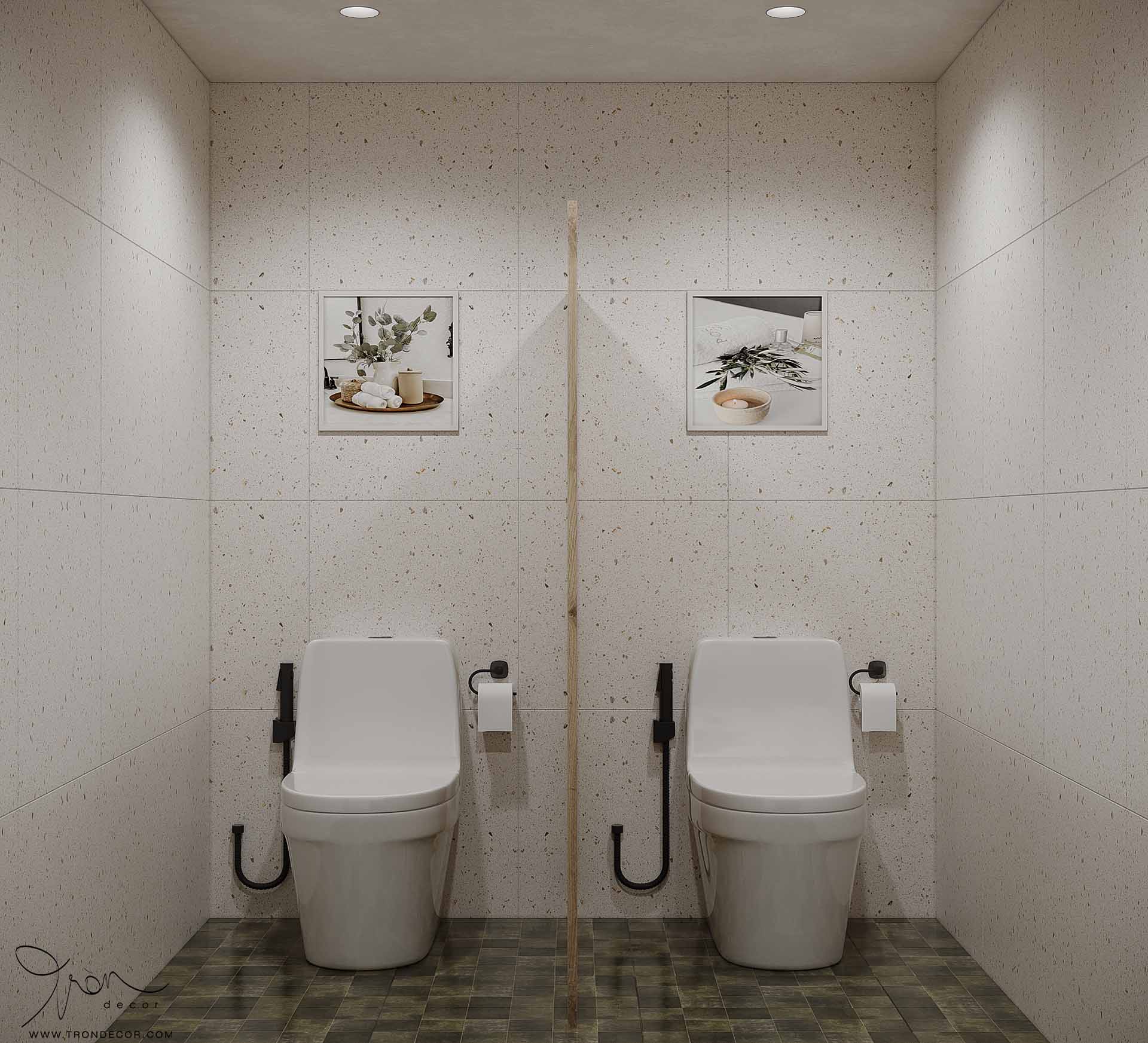 THIẾT KẾ NỘI THẤT SPA 180M2