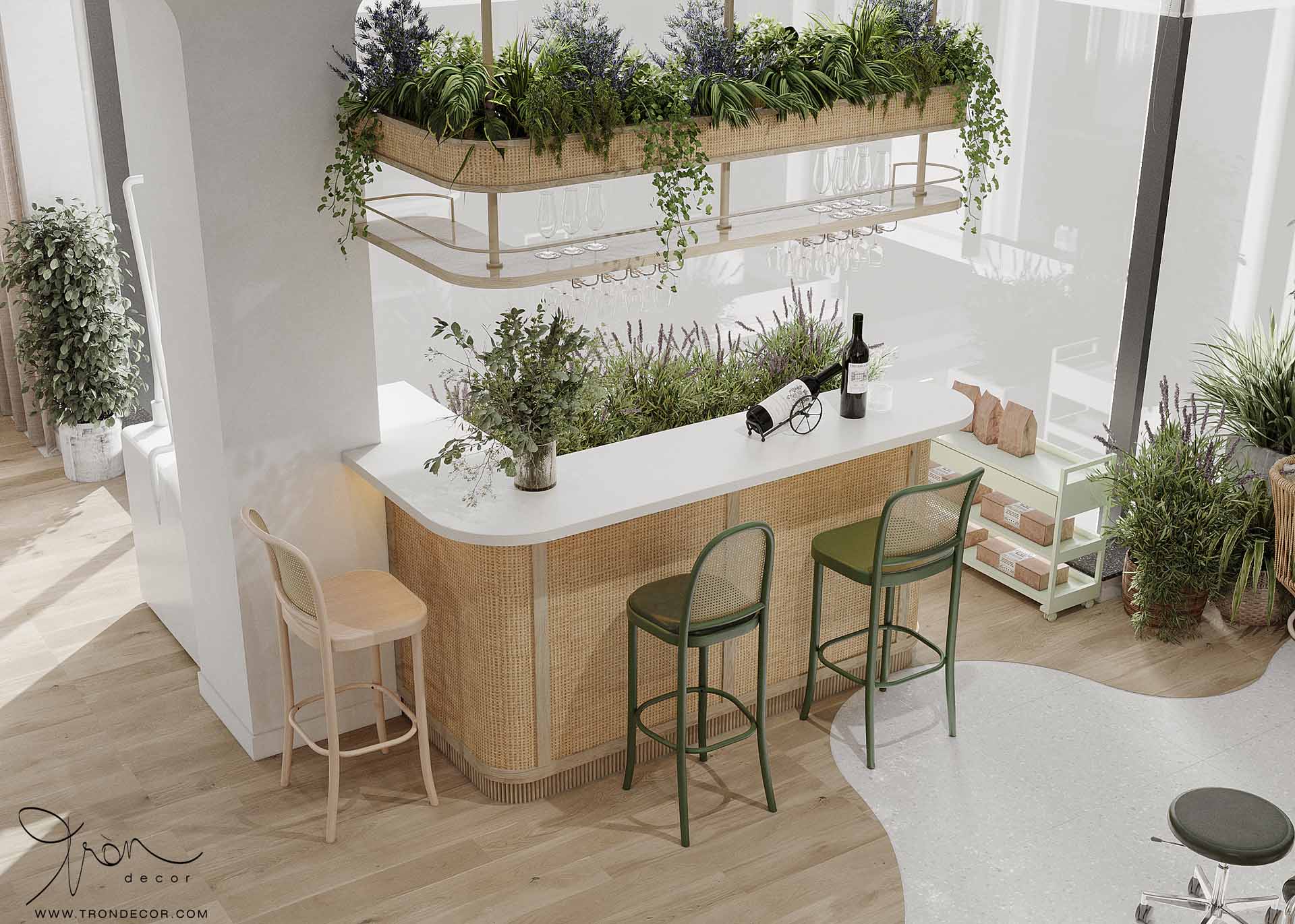 THIẾT KẾ NỘI THẤT SPA 180M2
