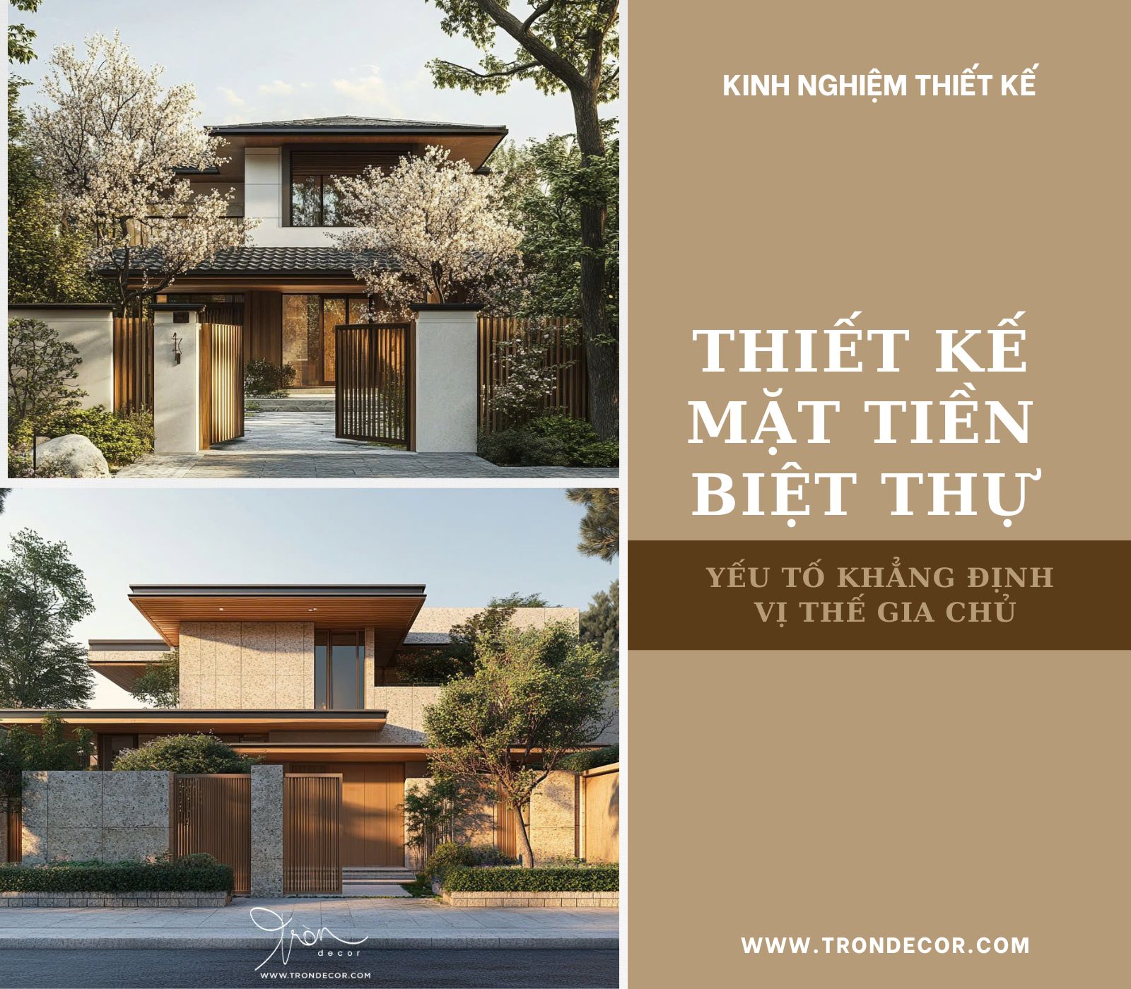 THIẾT KẾ MẶT TIỀN BIỆT THỰ