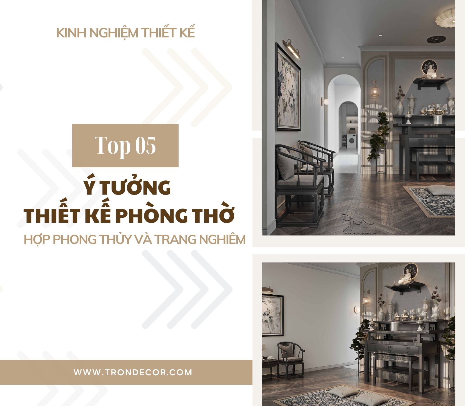 Ý TƯỞNG THIẾT KẾ PHÒNG THỜ