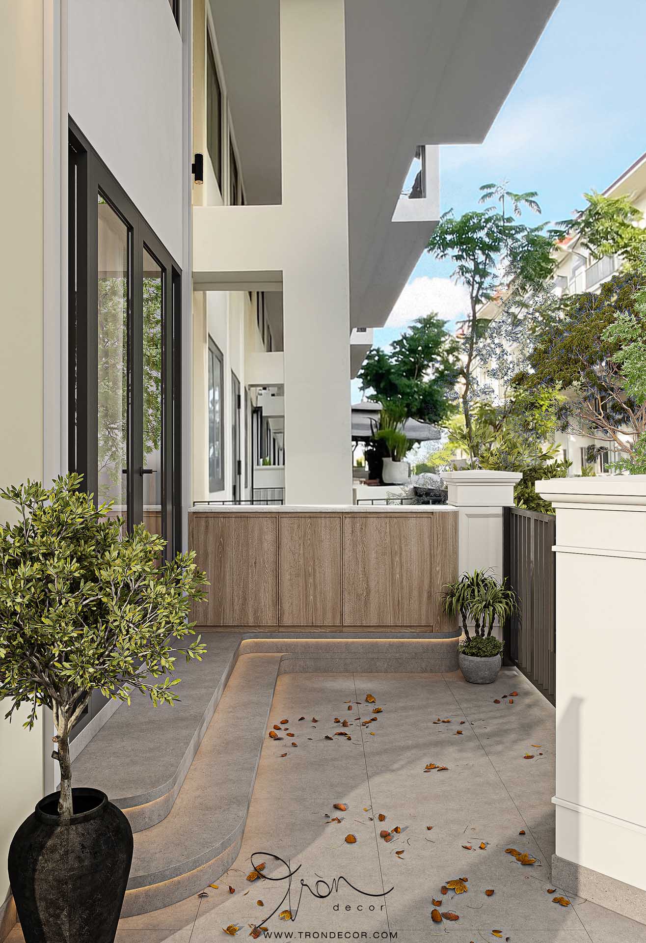 THIẾT KẾ NỘI THẤT NHÀ PHỐ 220M2 - KHU NHÀ Ở LIỀN KỀ QUẬN 7