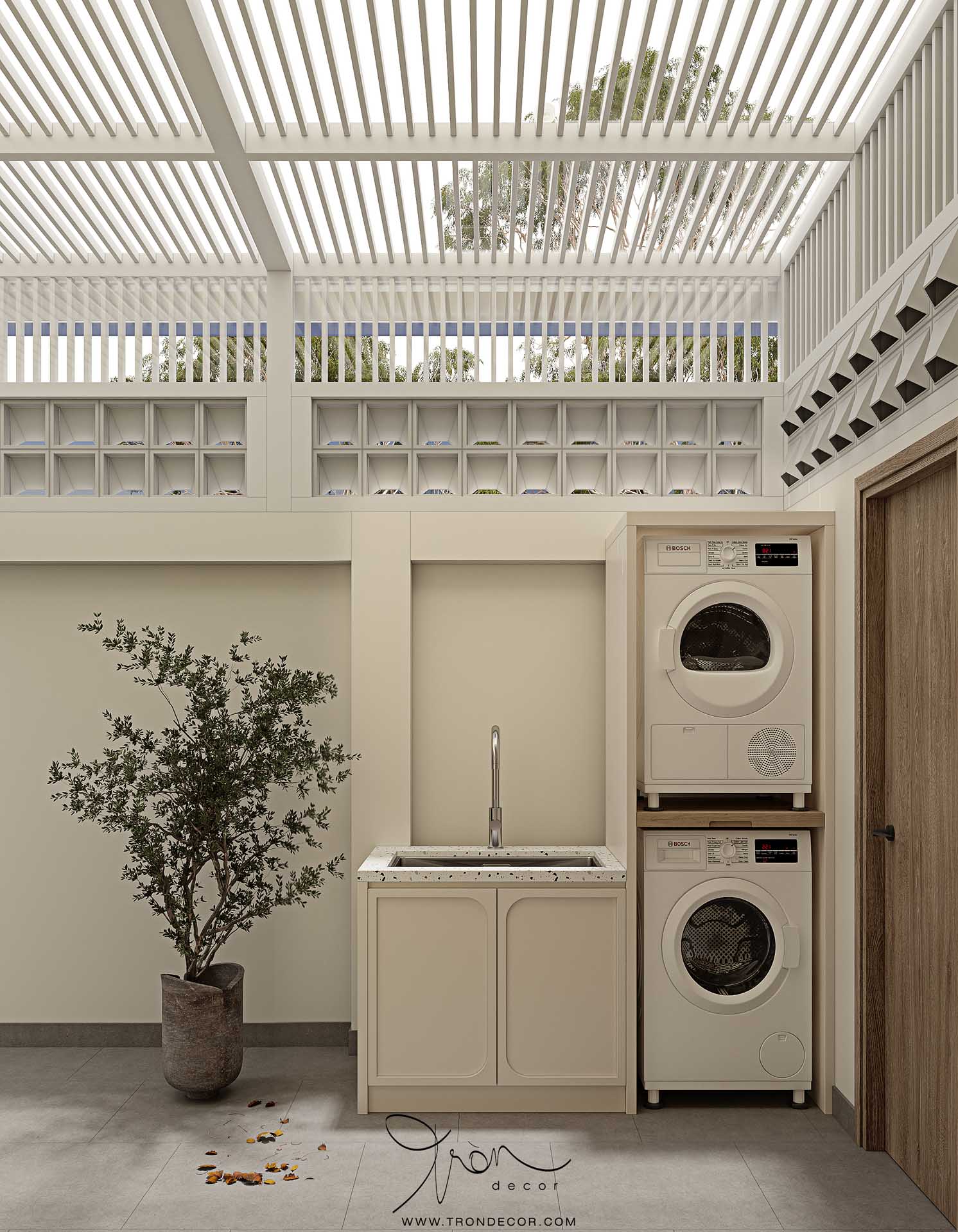 THIẾT KẾ NỘI THẤT NHÀ PHỐ 220M2 - KHU NHÀ Ở LIỀN KỀ QUẬN 7