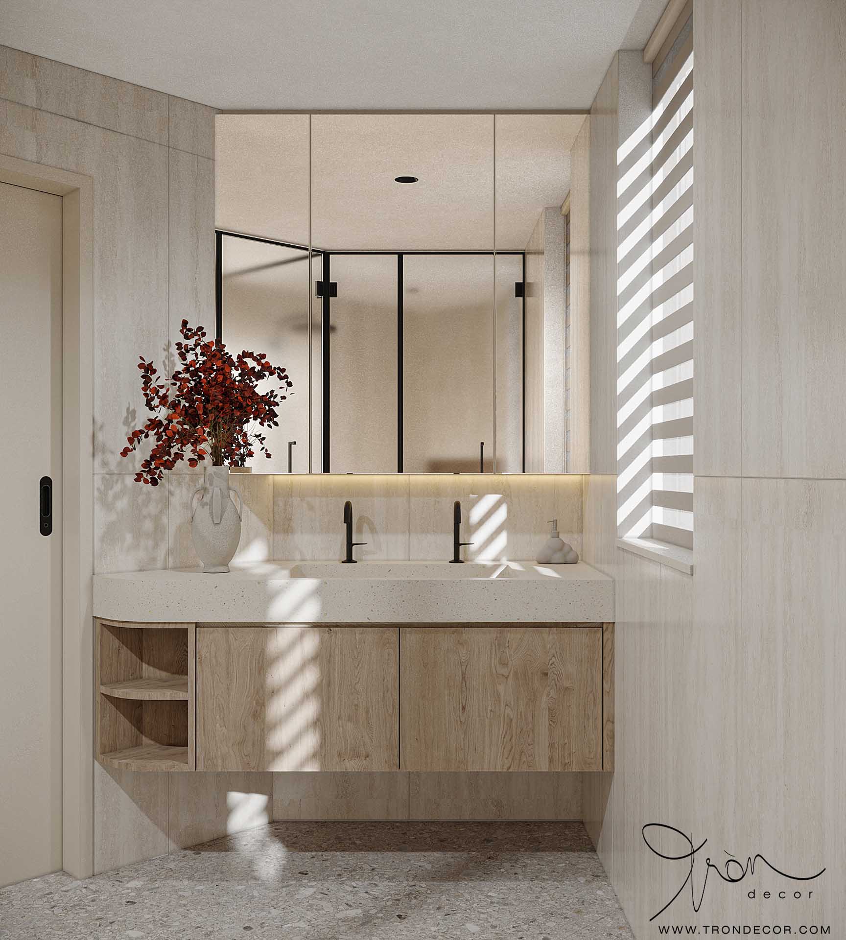 THIẾT KẾ NỘI THẤT NHÀ PHỐ 220M2 - KHU NHÀ Ở LIỀN KỀ QUẬN 7